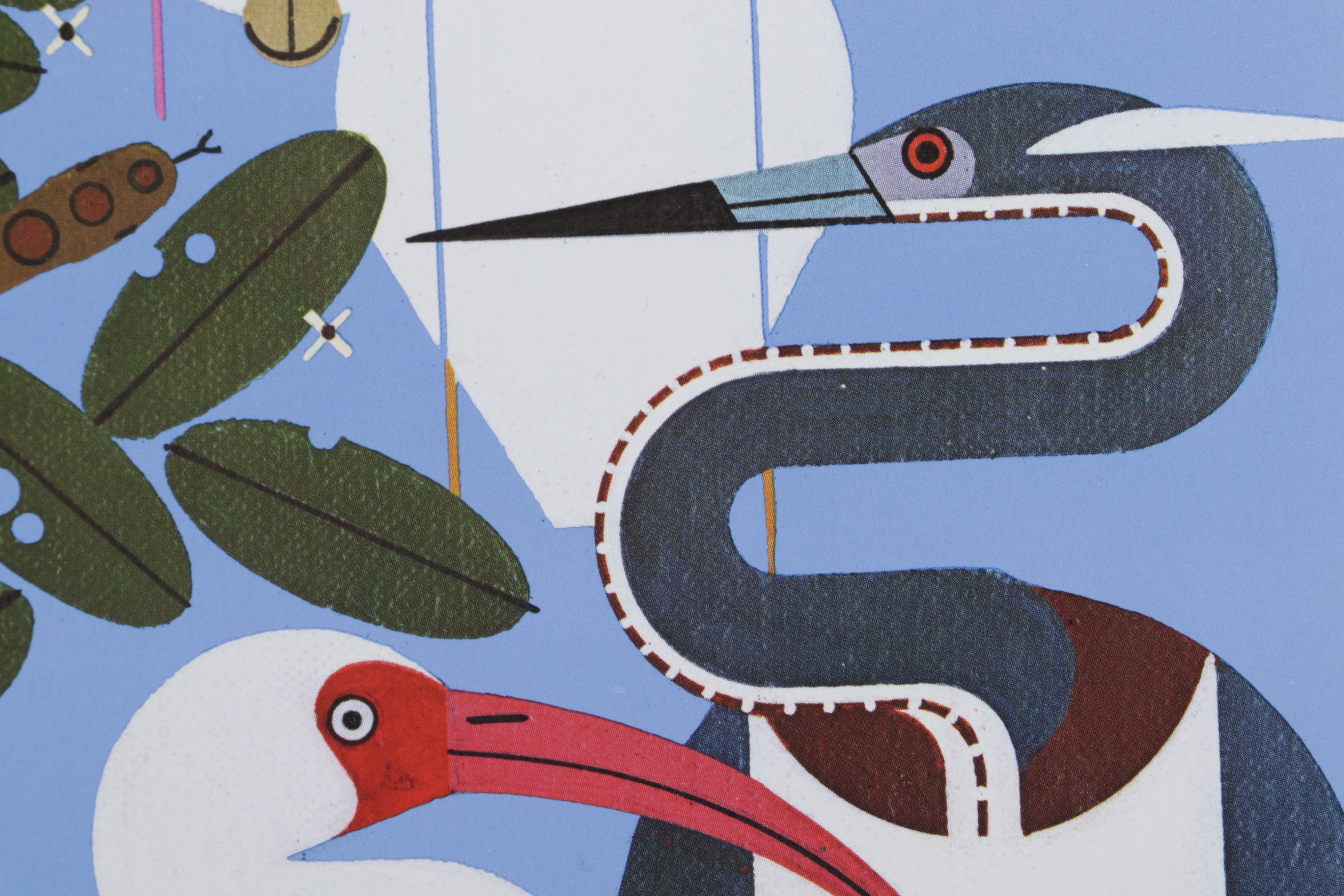 Offset Lithograph Poster After Charley Harper "The Conservancy, Naples, Florida"