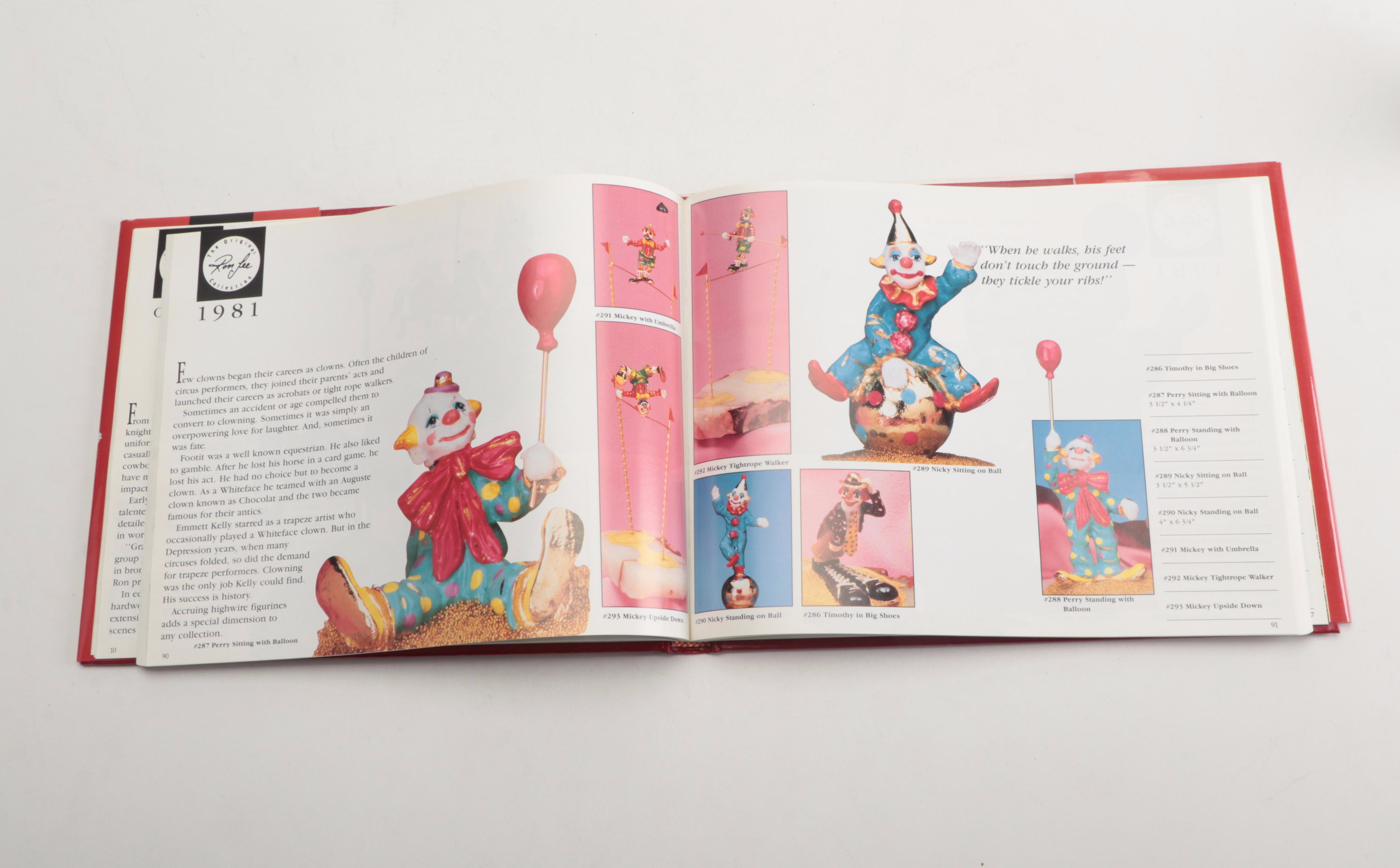 First Edition "Ron Lee's World of Clowns" by Olivia Long with Ron Lee Figurines