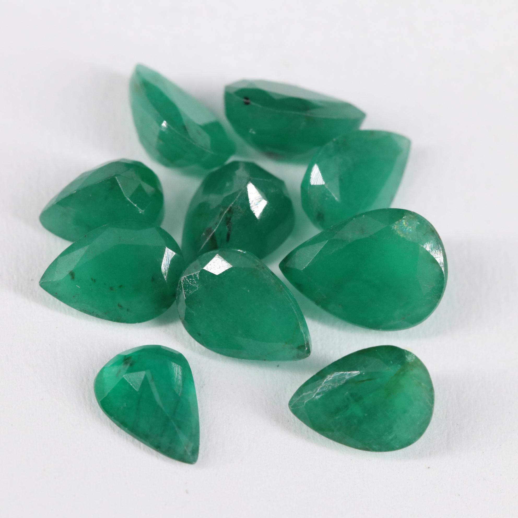 Loose 7.15 CTW Emerald Lot