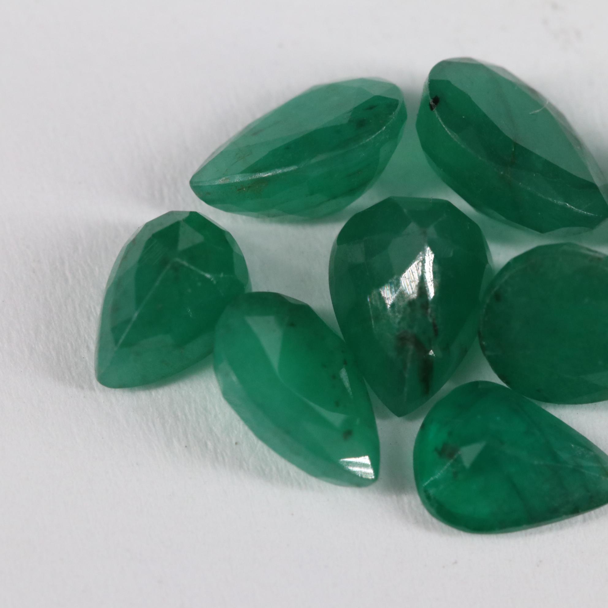 Loose 7.15 CTW Emerald Lot