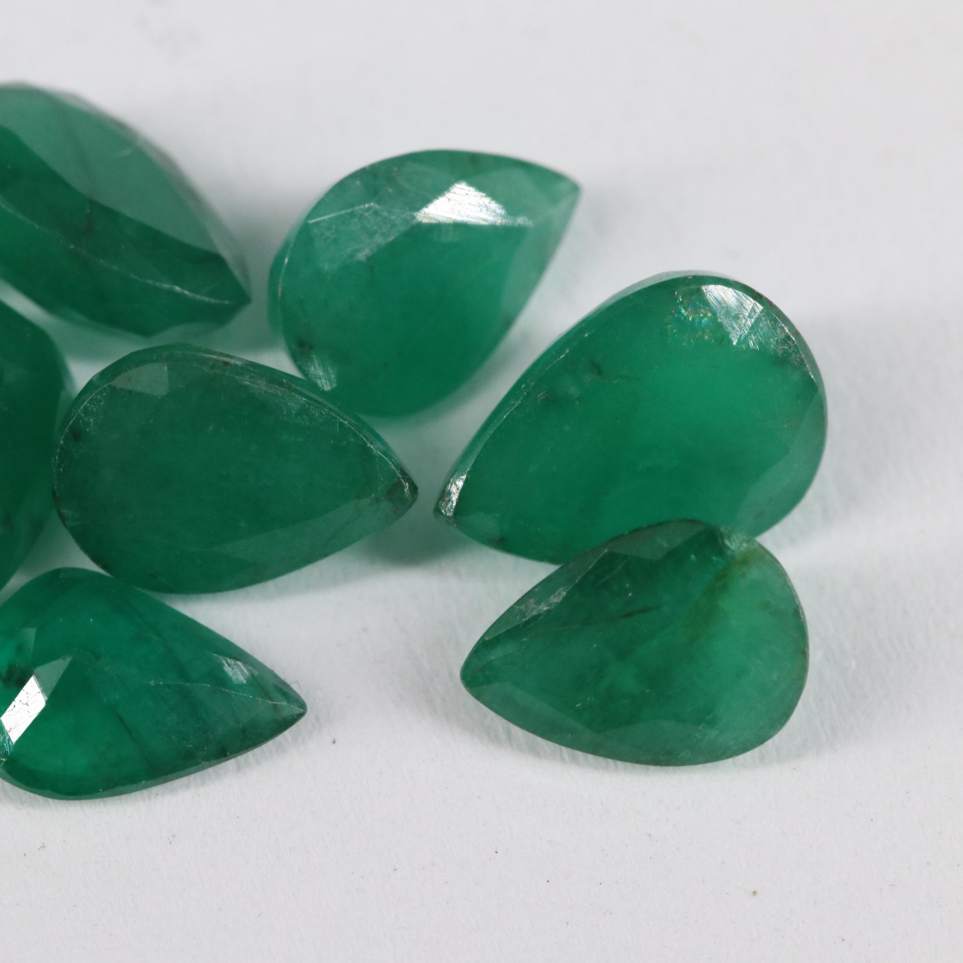 Loose 7.15 CTW Emerald Lot