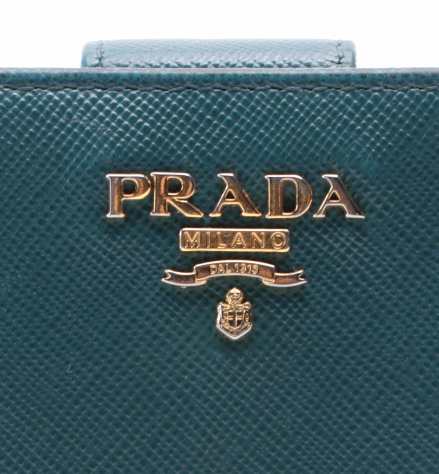 Prada Zipper Wallet in Saffiano Leather