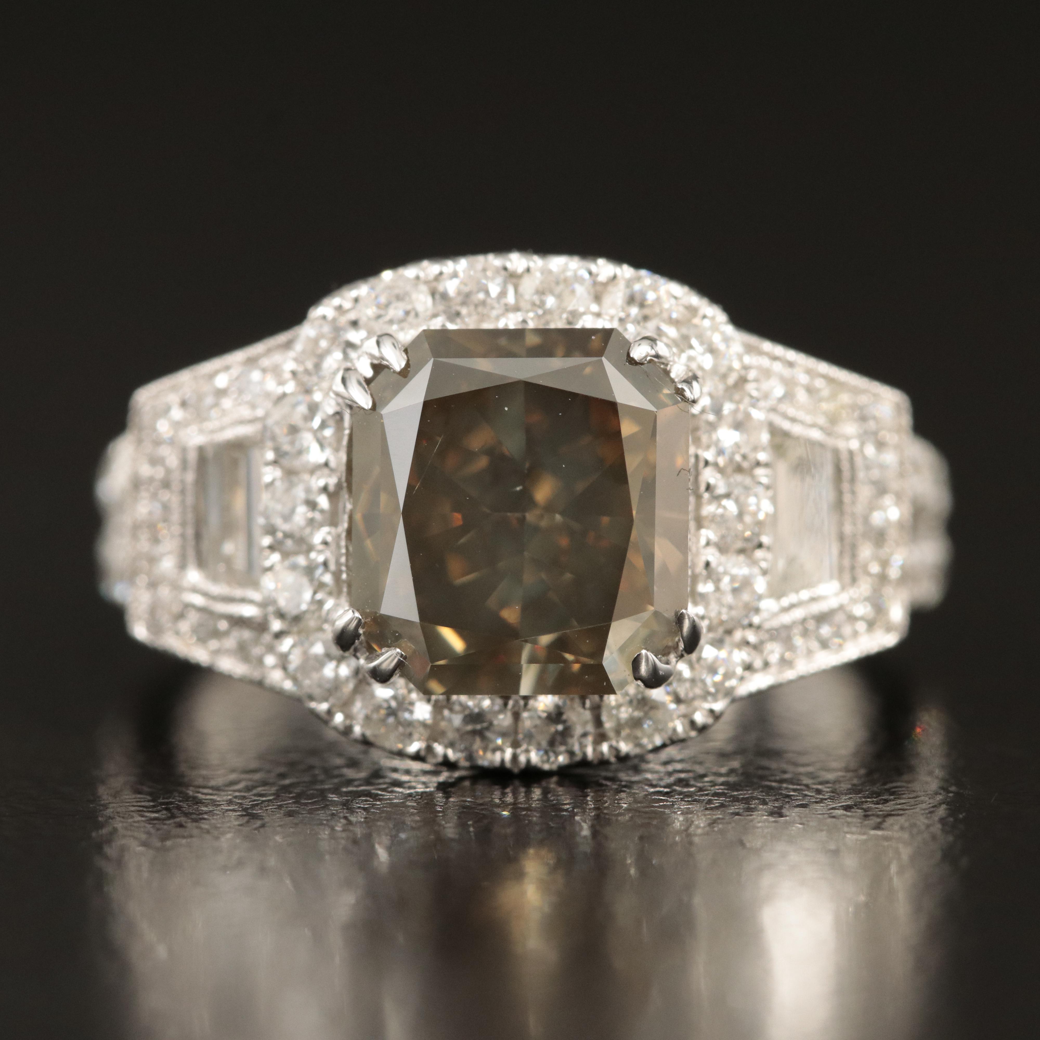 14K 4.04 CTW Diamond Ring