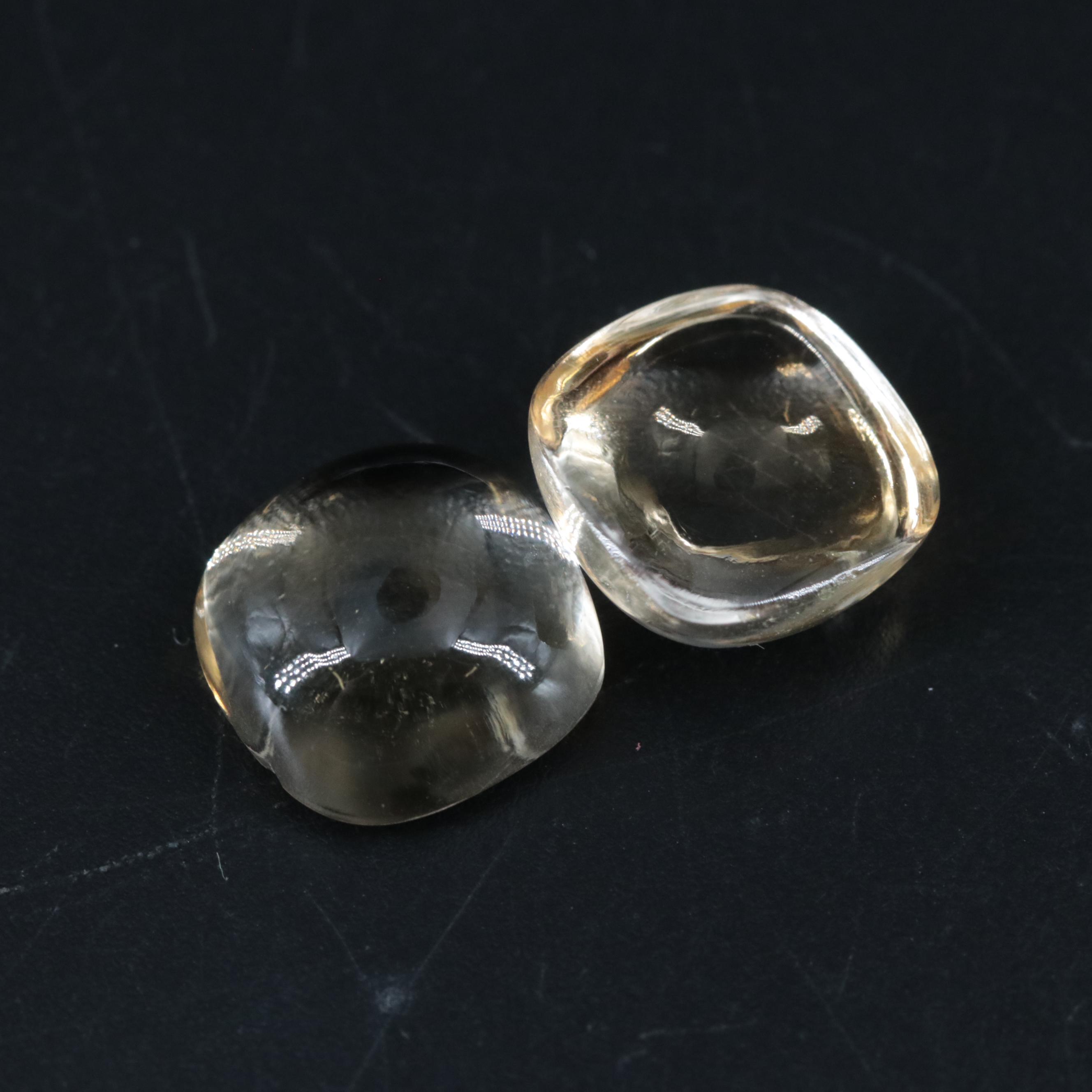 Two Loose 14.70 CTW Citrine