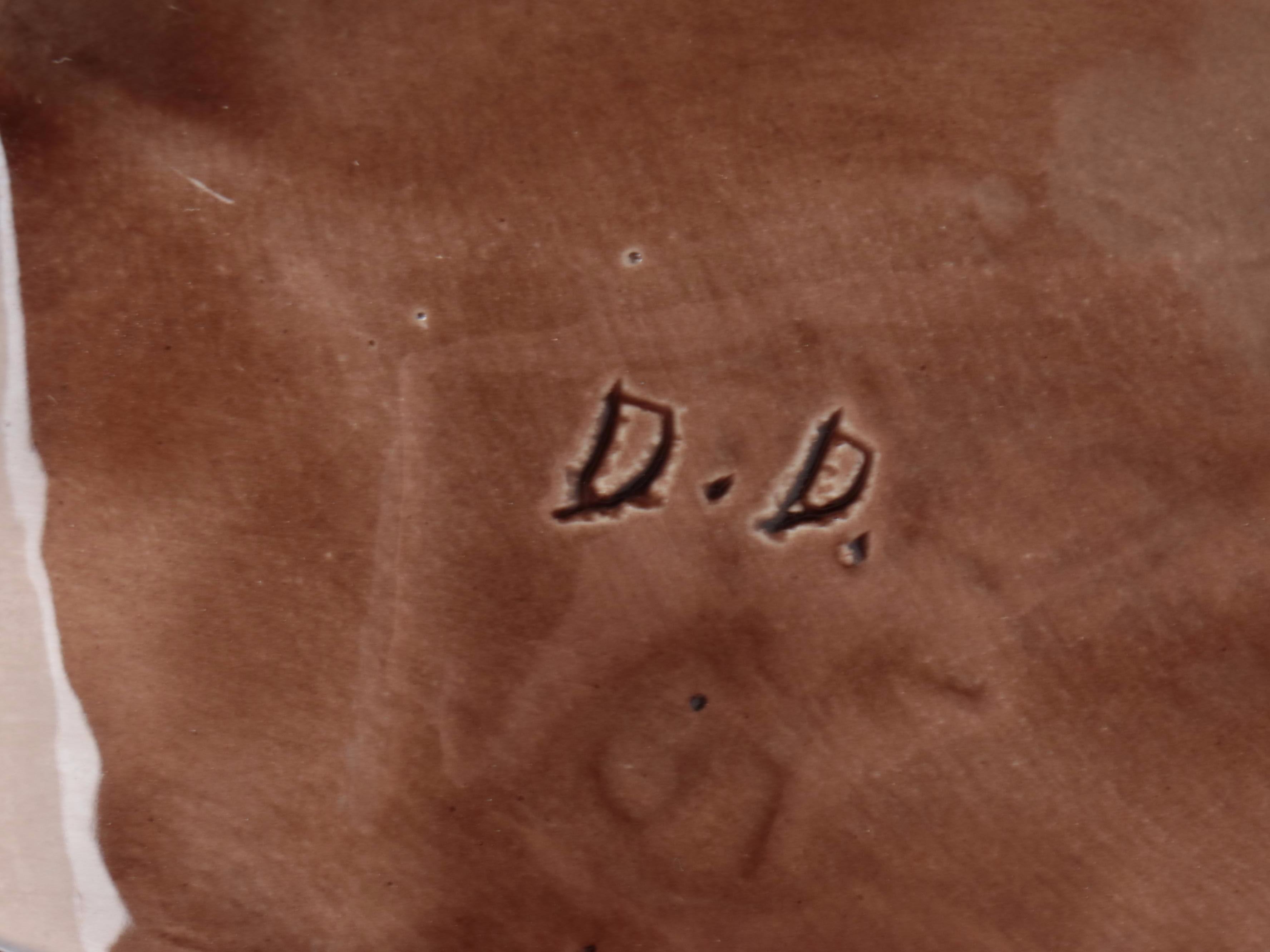 Mid Century Modern Style Ceramic Basset Hound Figurine, Mid to Late 20th C.