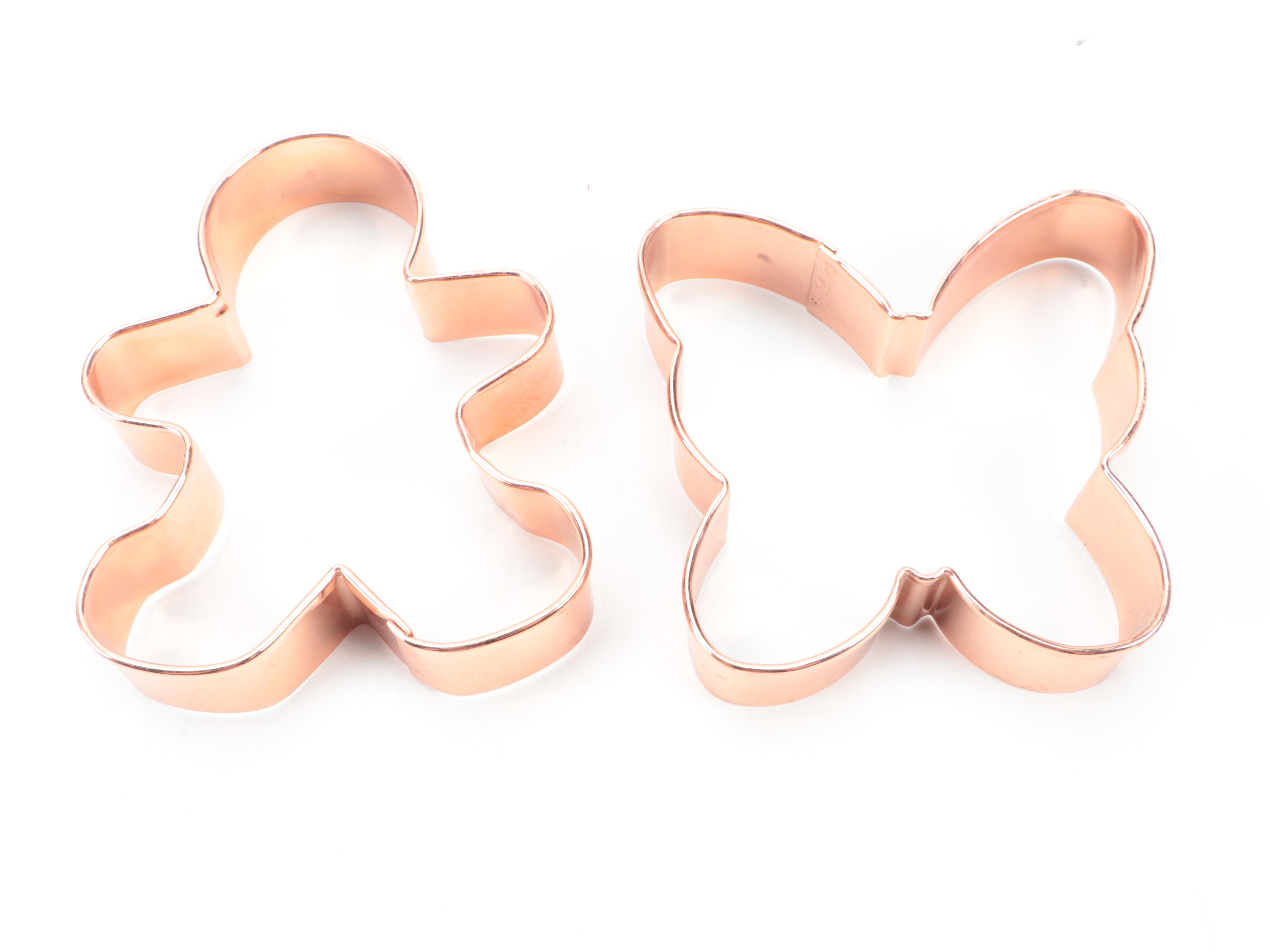 Copper Star, Butterfly, and Other Cookie Cutters