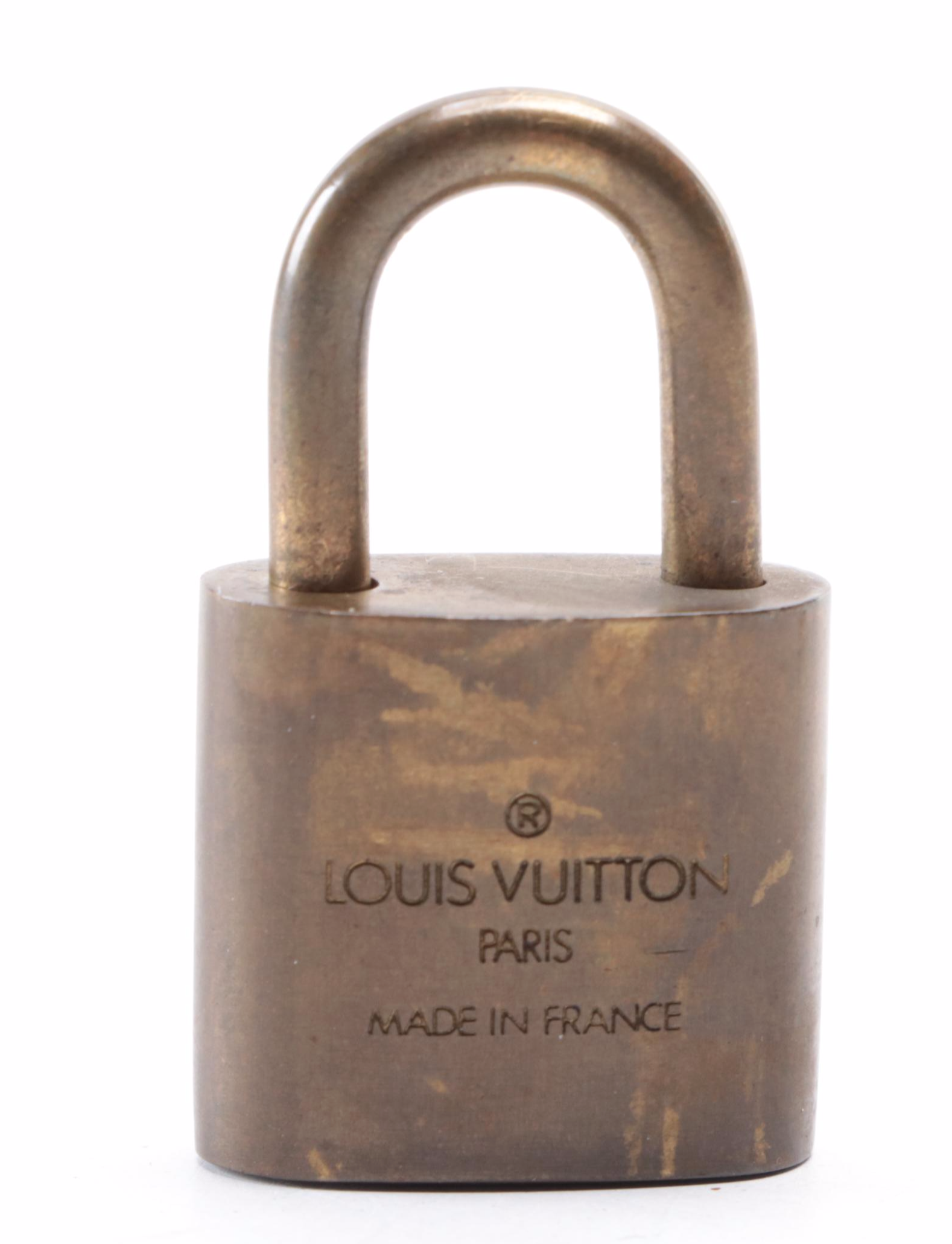 Louis Vuitton Brass Padlock and Key
