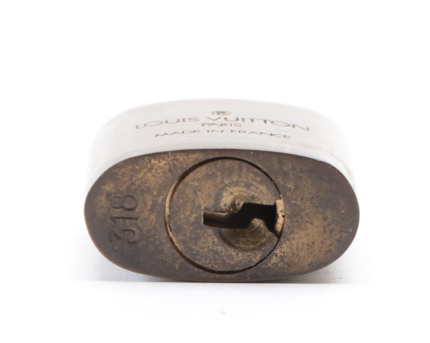 Louis Vuitton Brass Padlock and Key