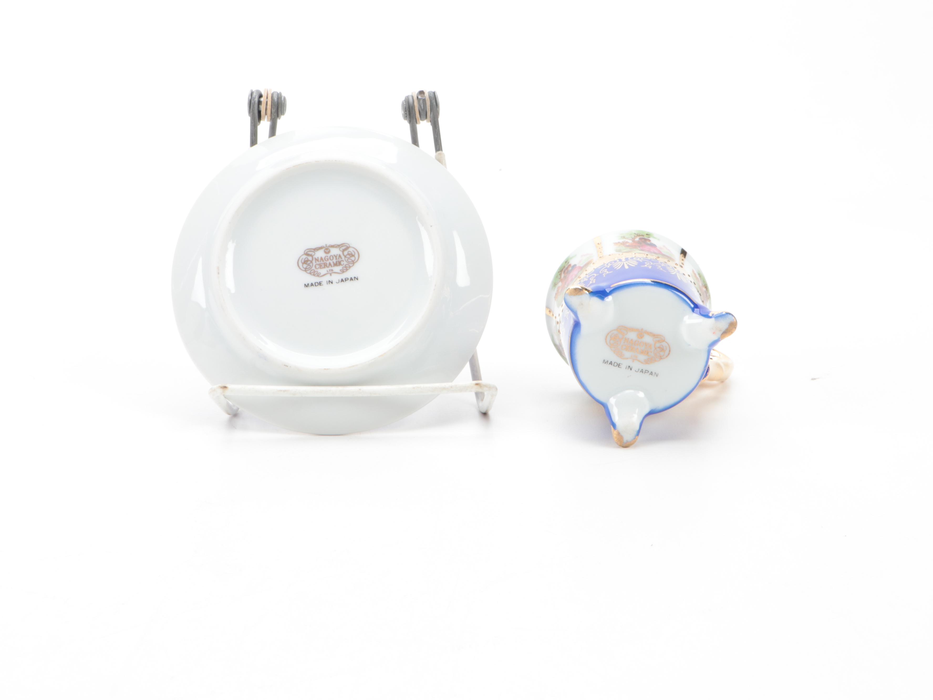 Royal Stuart and Other English Bone China Cups with More Porcelain Tableware