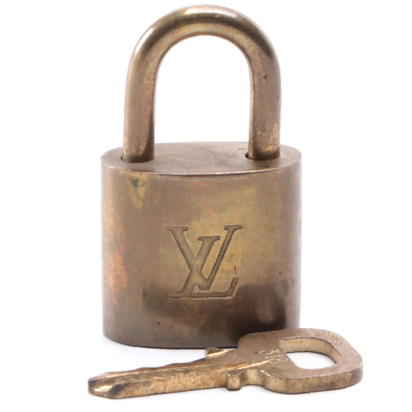 Louis Vuitton Brass Padlock and Key