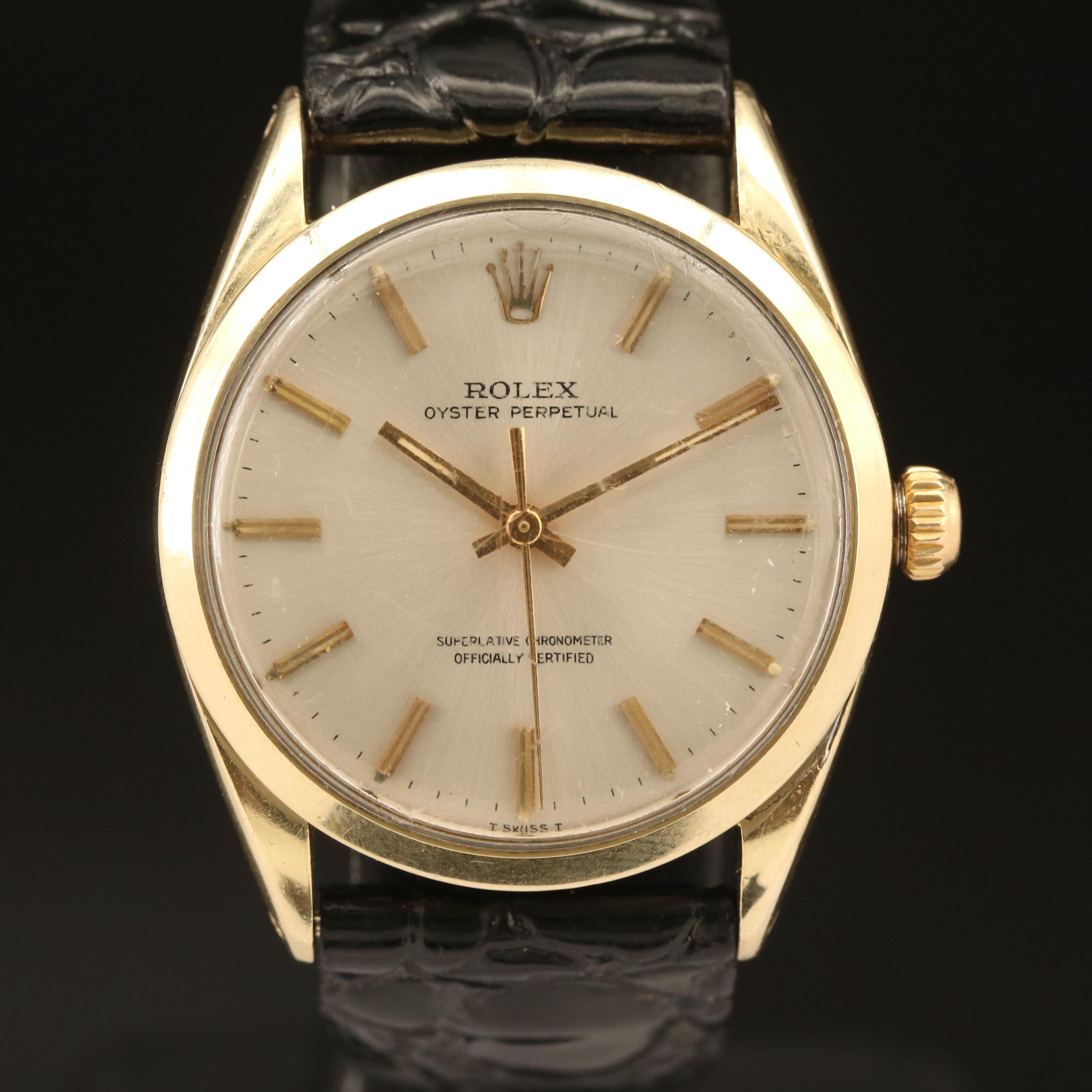 Vintage Rolex Oyster Perpetual Gold Shell Watch