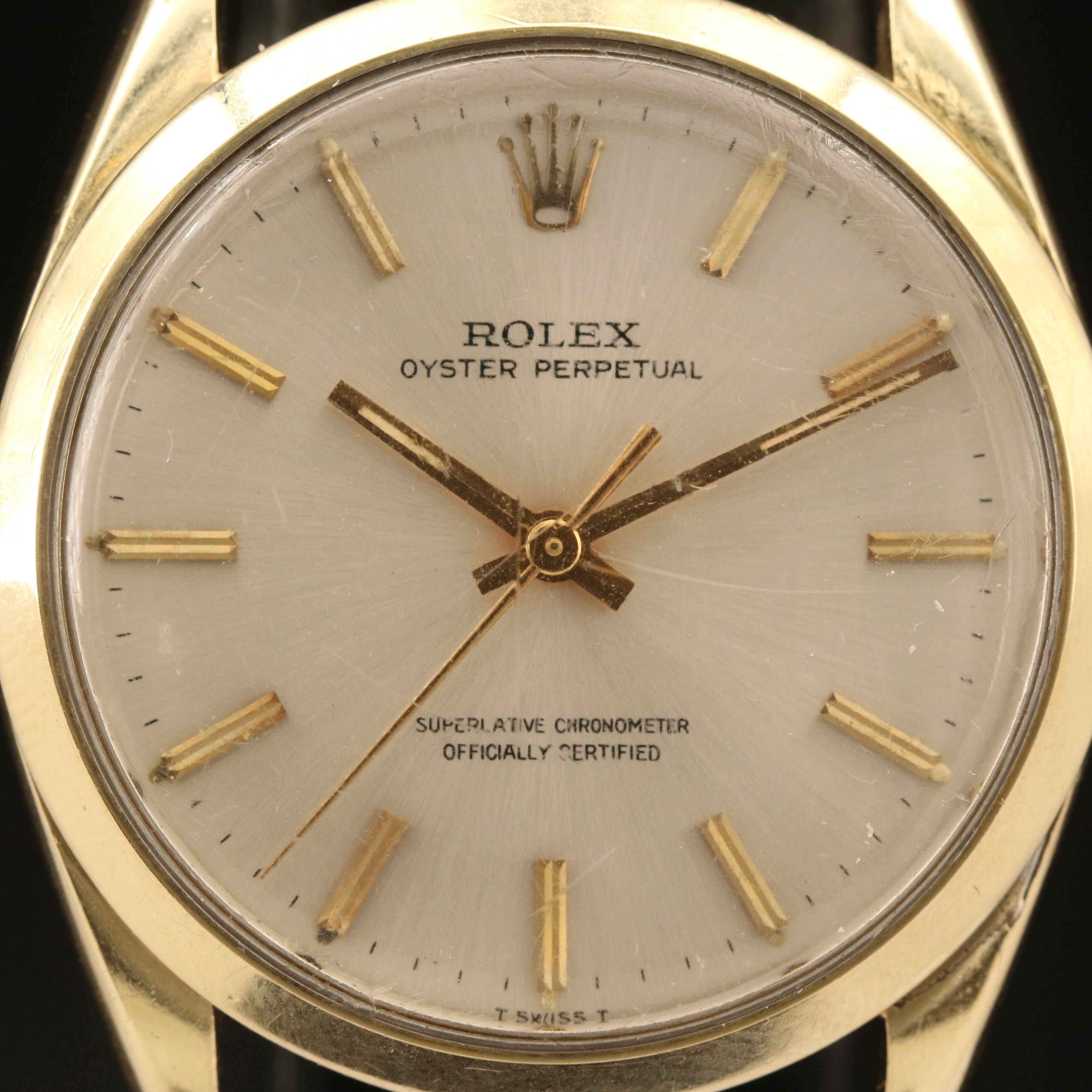 Vintage Rolex Oyster Perpetual Gold Shell Watch