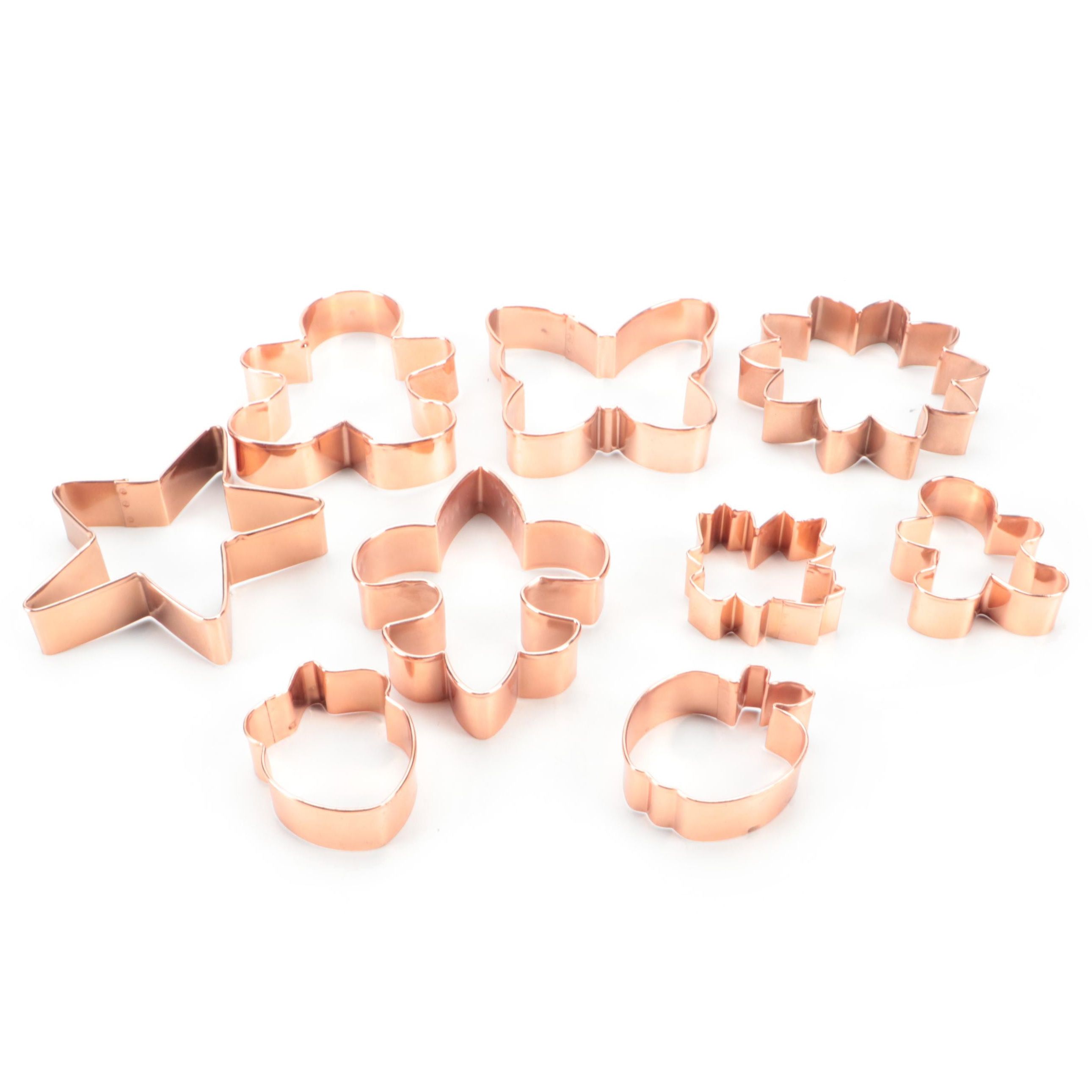 Copper Star, Butterfly, and Other Cookie Cutters