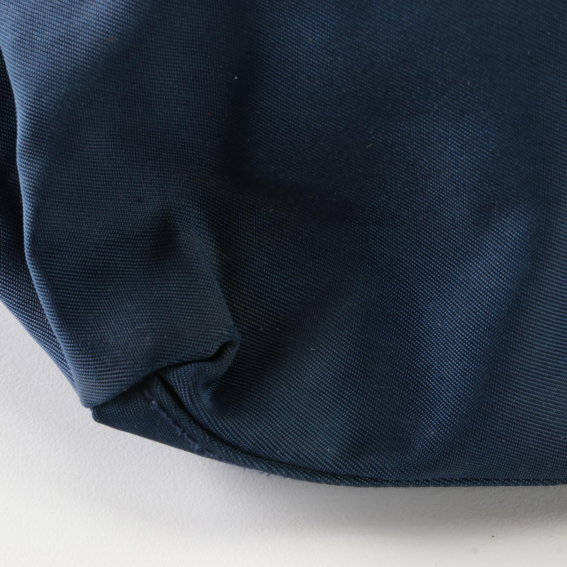 Prada Small Tessuto Zip Tote Bag in Baltic Blue Nylon