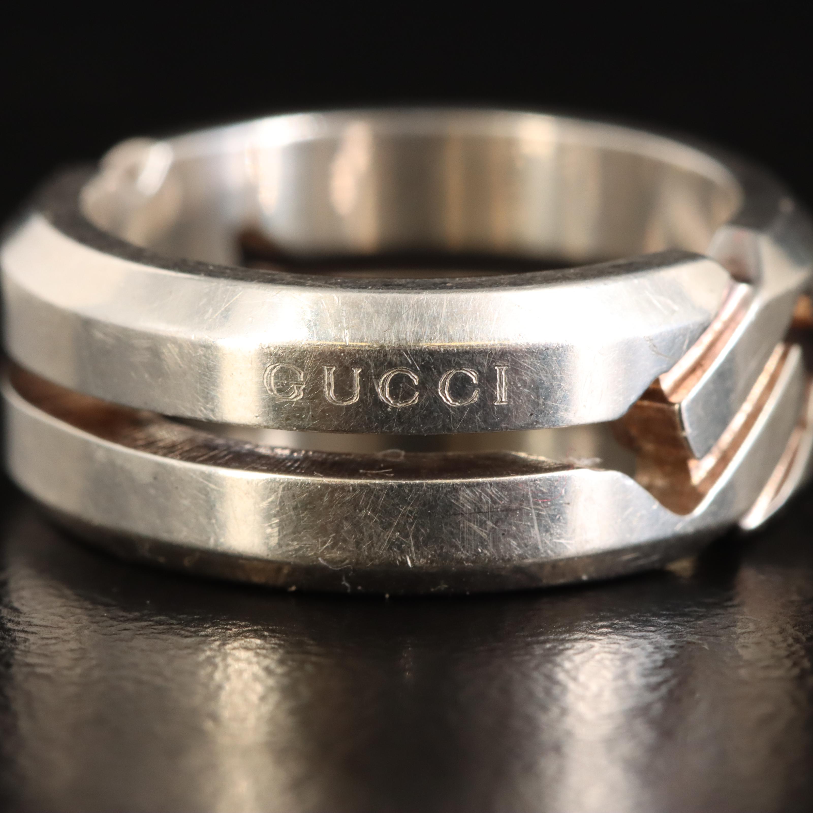 Gucci Sterling Knot Ring