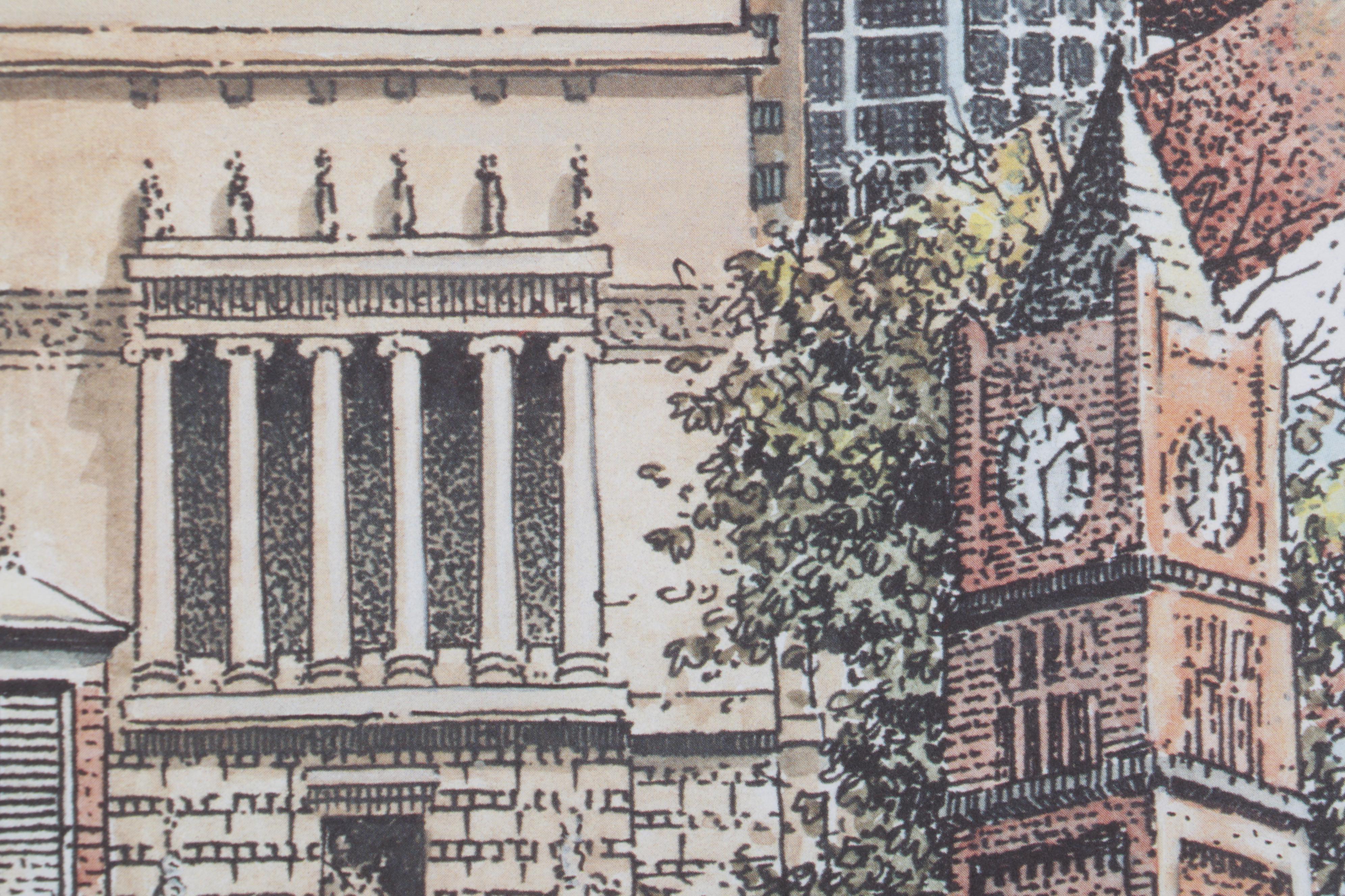 James Corner Offset Lithograph "Indianapolis," 21st Century