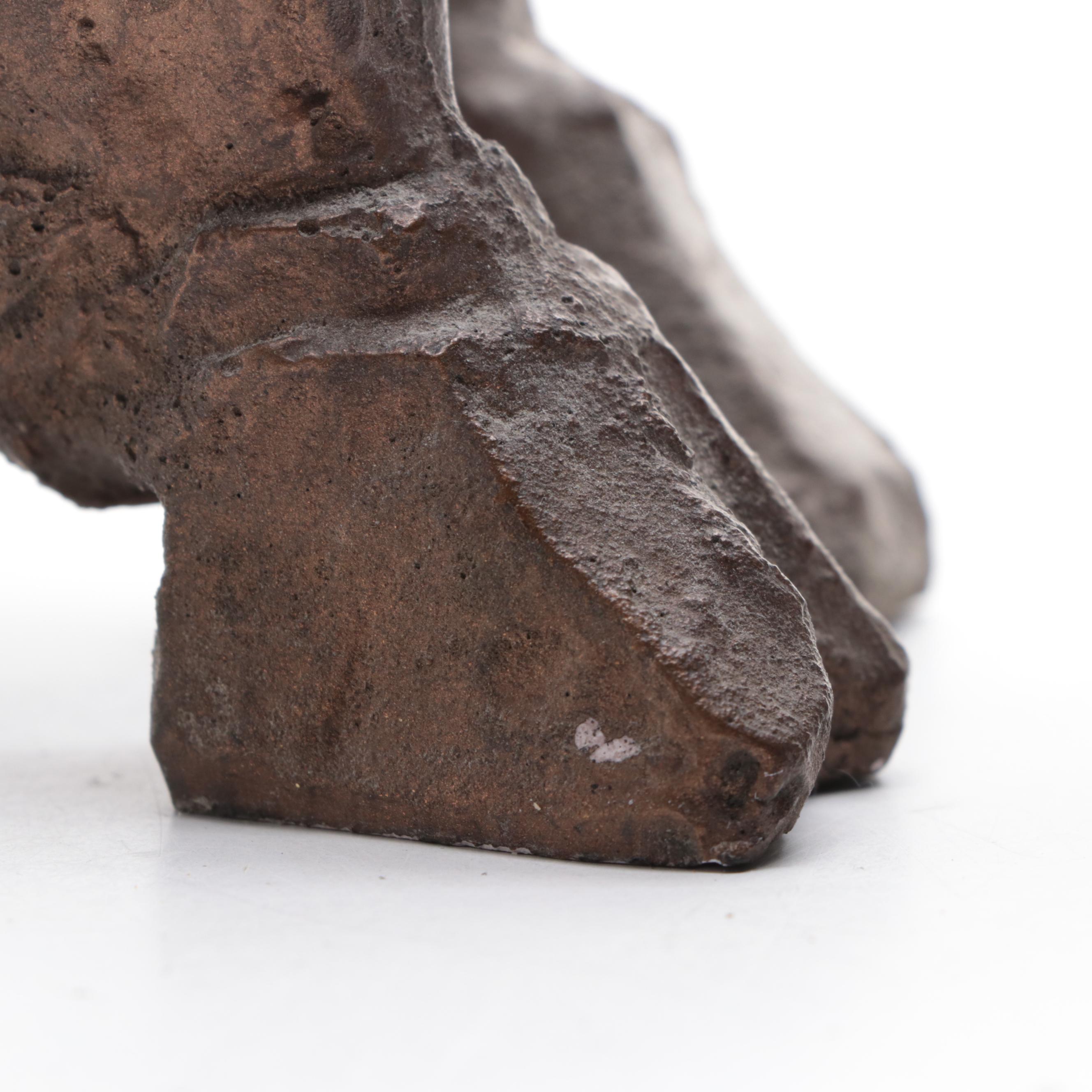 Bronzed Composition Sculpture After Pablo Picasso "She Goat"