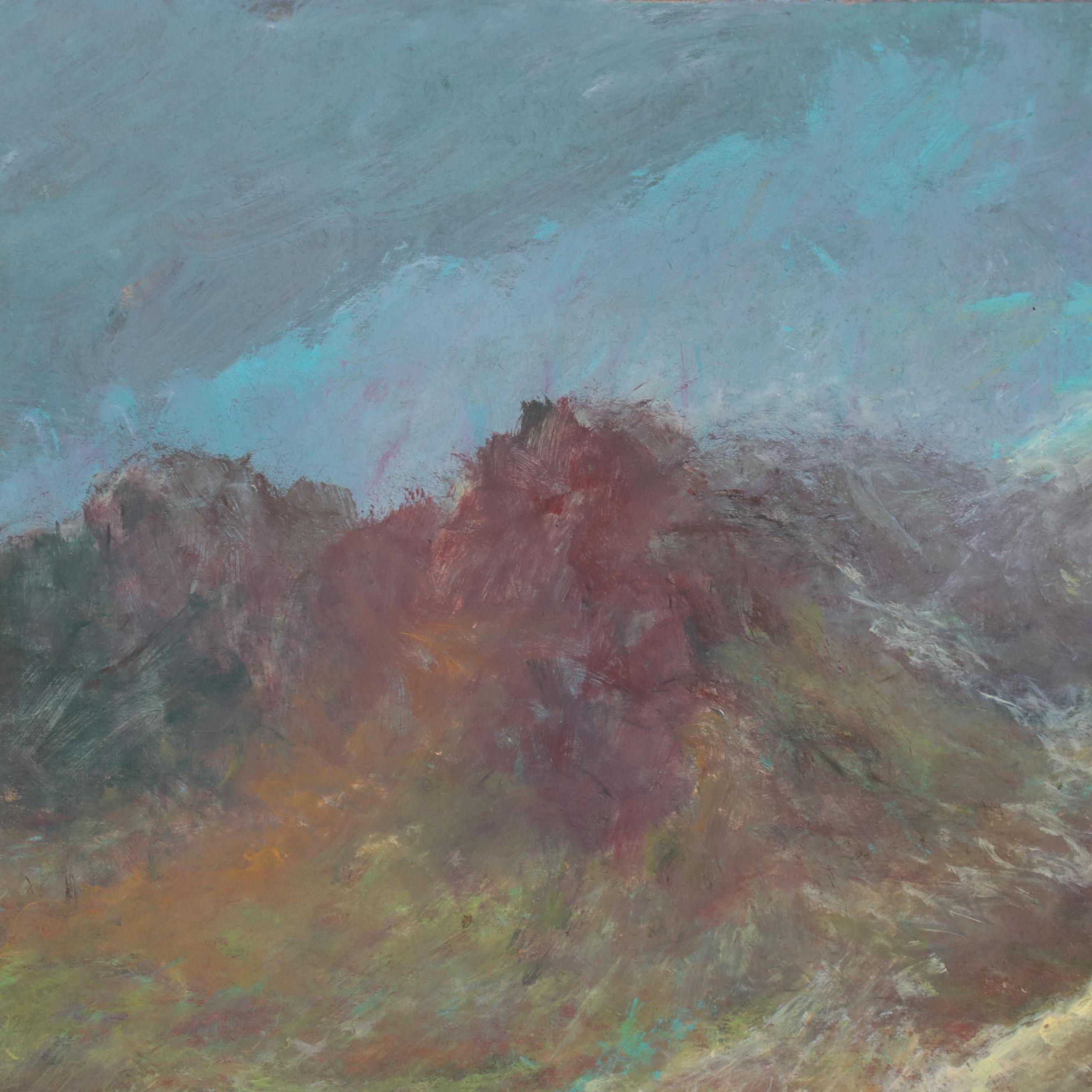 Robert Riddle Baker Acrylic Painting "Sun Spilling on Valley Floor #2"