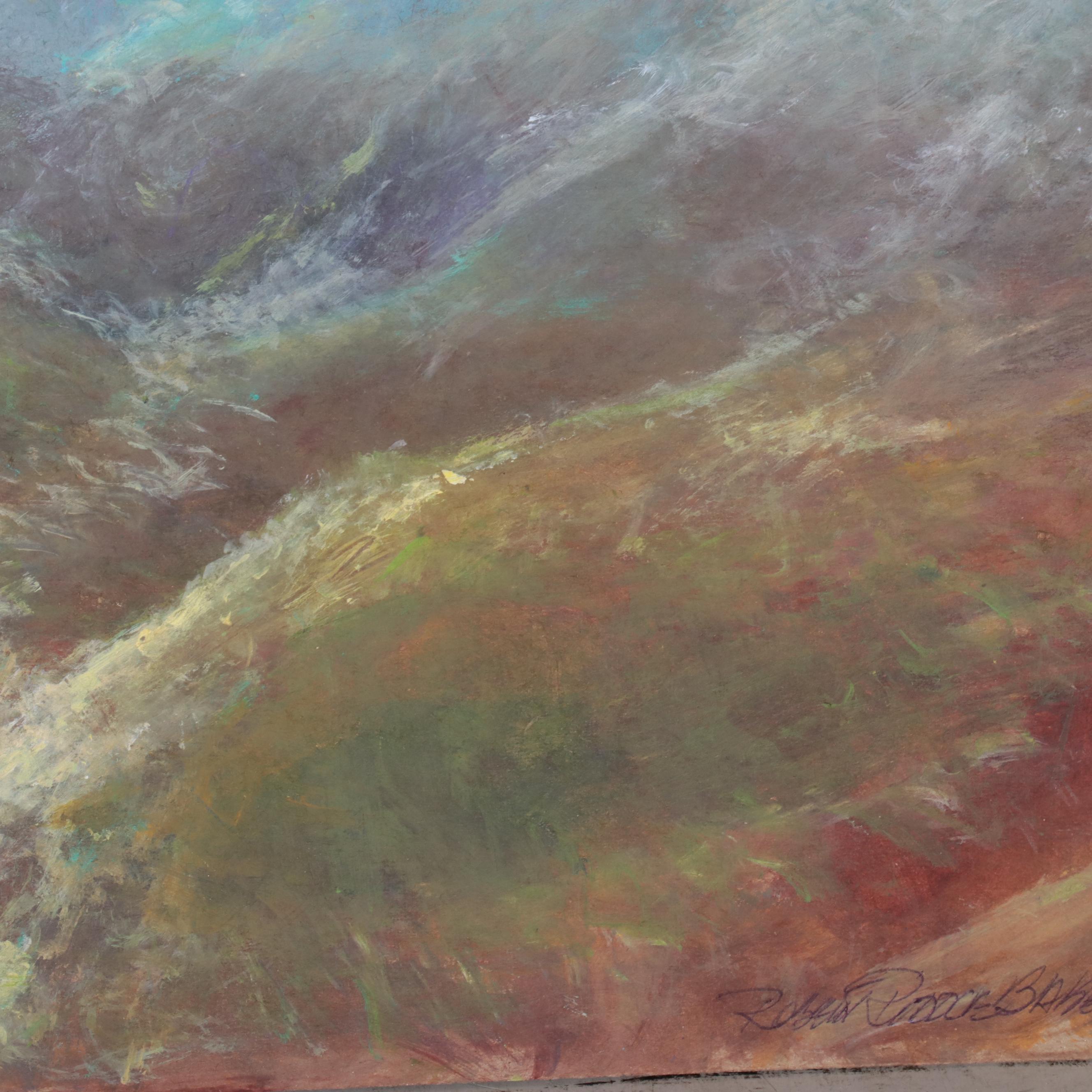 Robert Riddle Baker Acrylic Painting "Sun Spilling on Valley Floor #2"