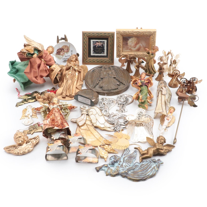 Angel Themed Decor with Ornaments, Figurines, and More
