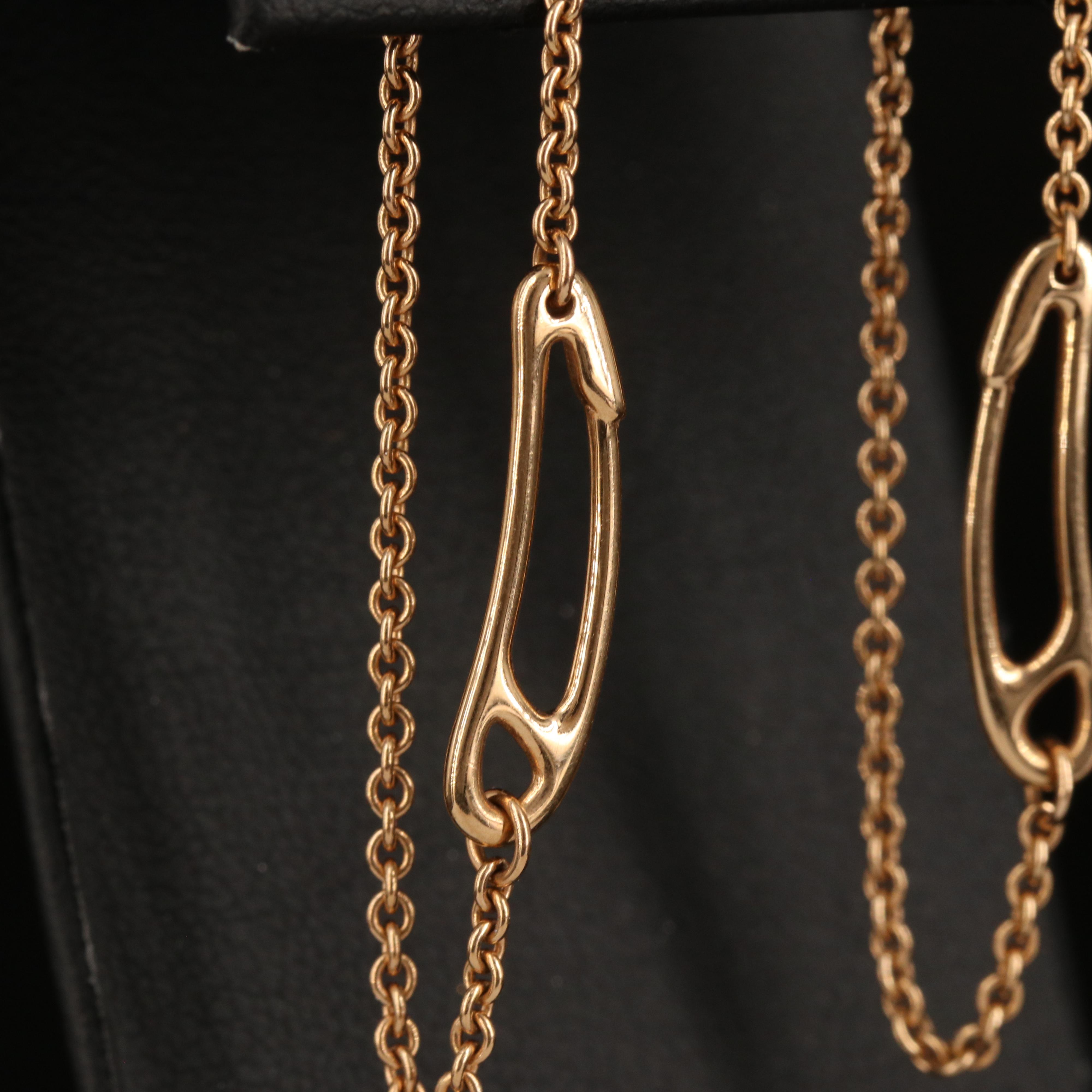 Hermès "Chaine d'Ancre Mini Punk" 18K Earrings