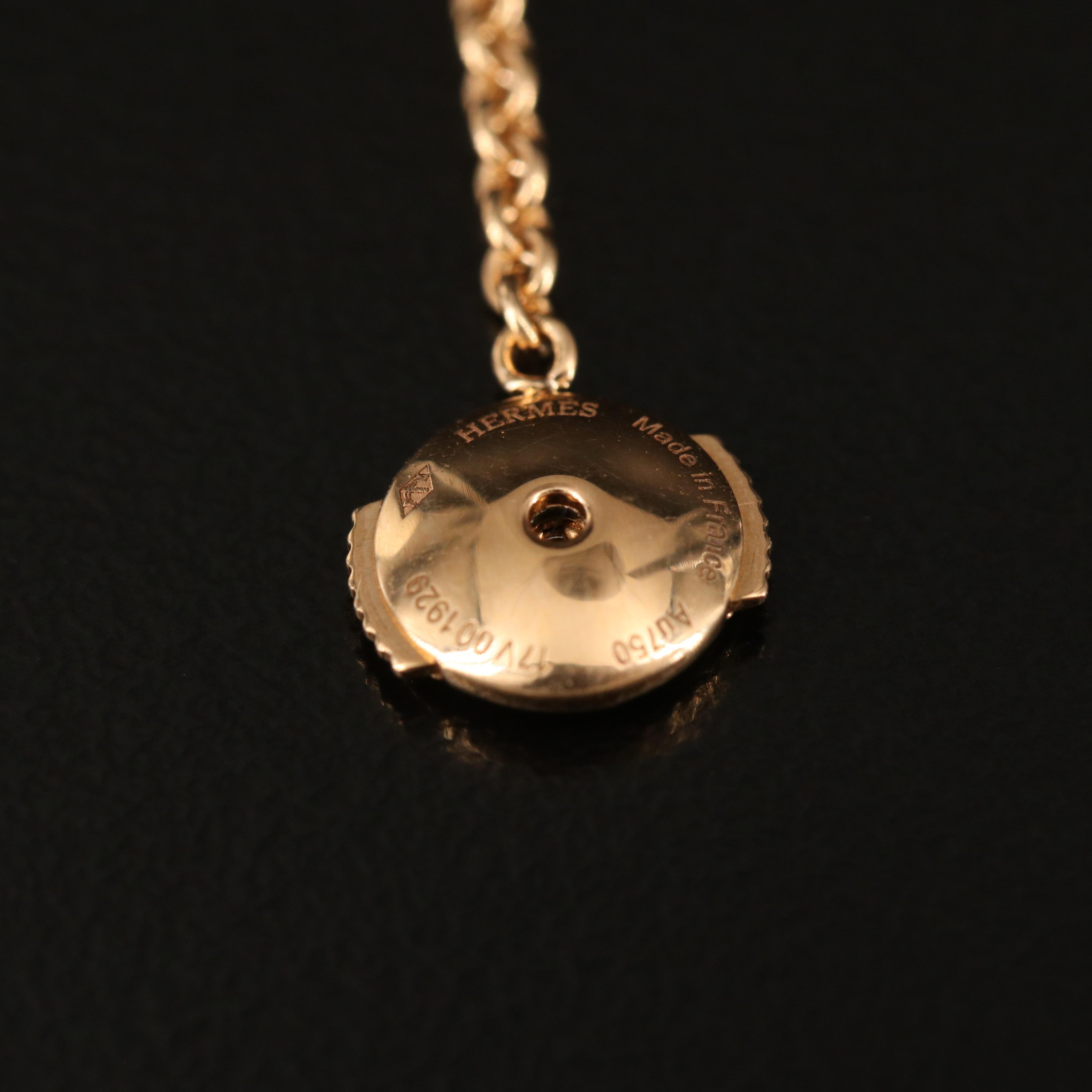 Hermès "Chaine d'Ancre Mini Punk" 18K Earrings