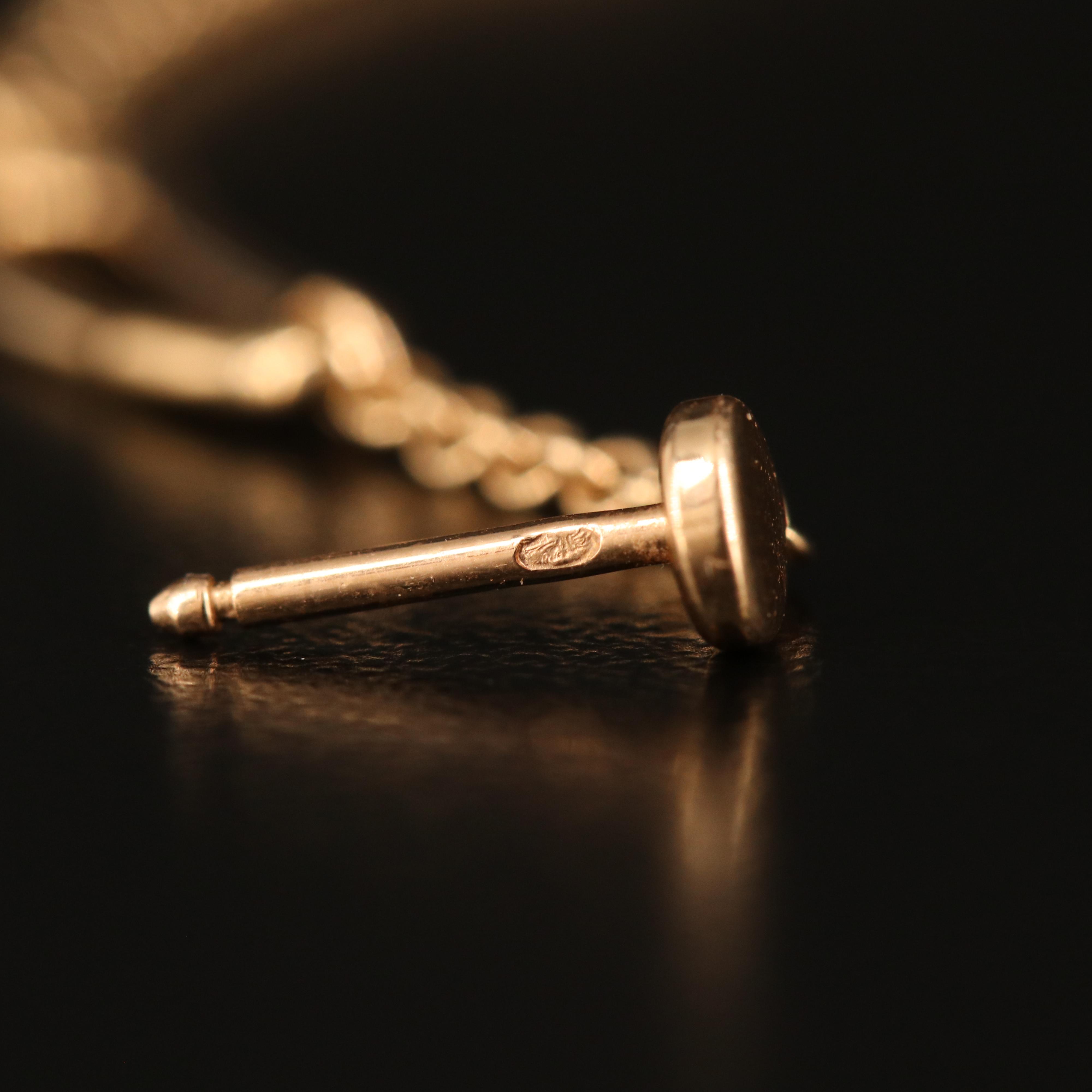 Hermès "Chaine d'Ancre Mini Punk" 18K Earrings