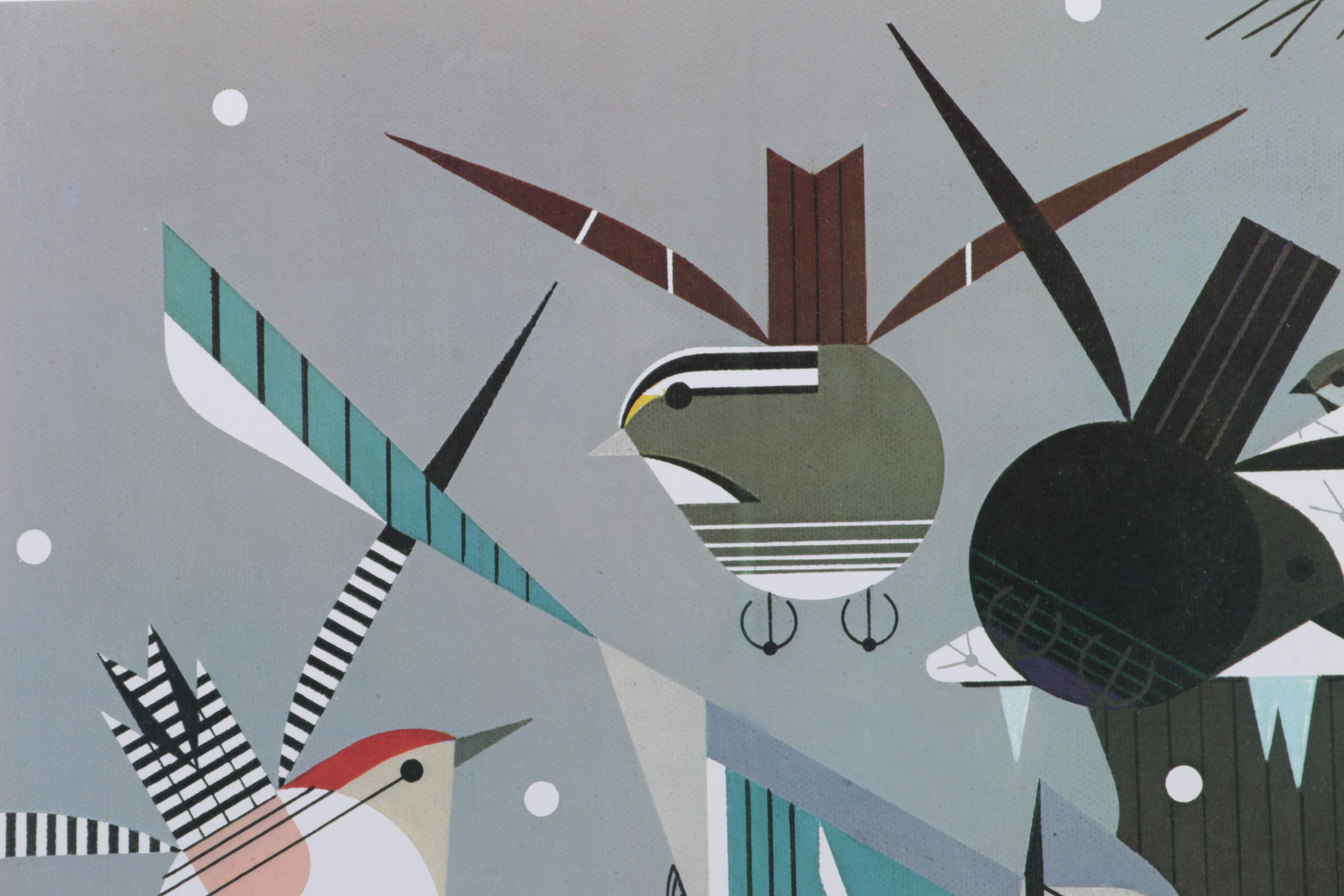 Cincinnati Nature Center Offset Lithograph After Charley Harper "Winter"