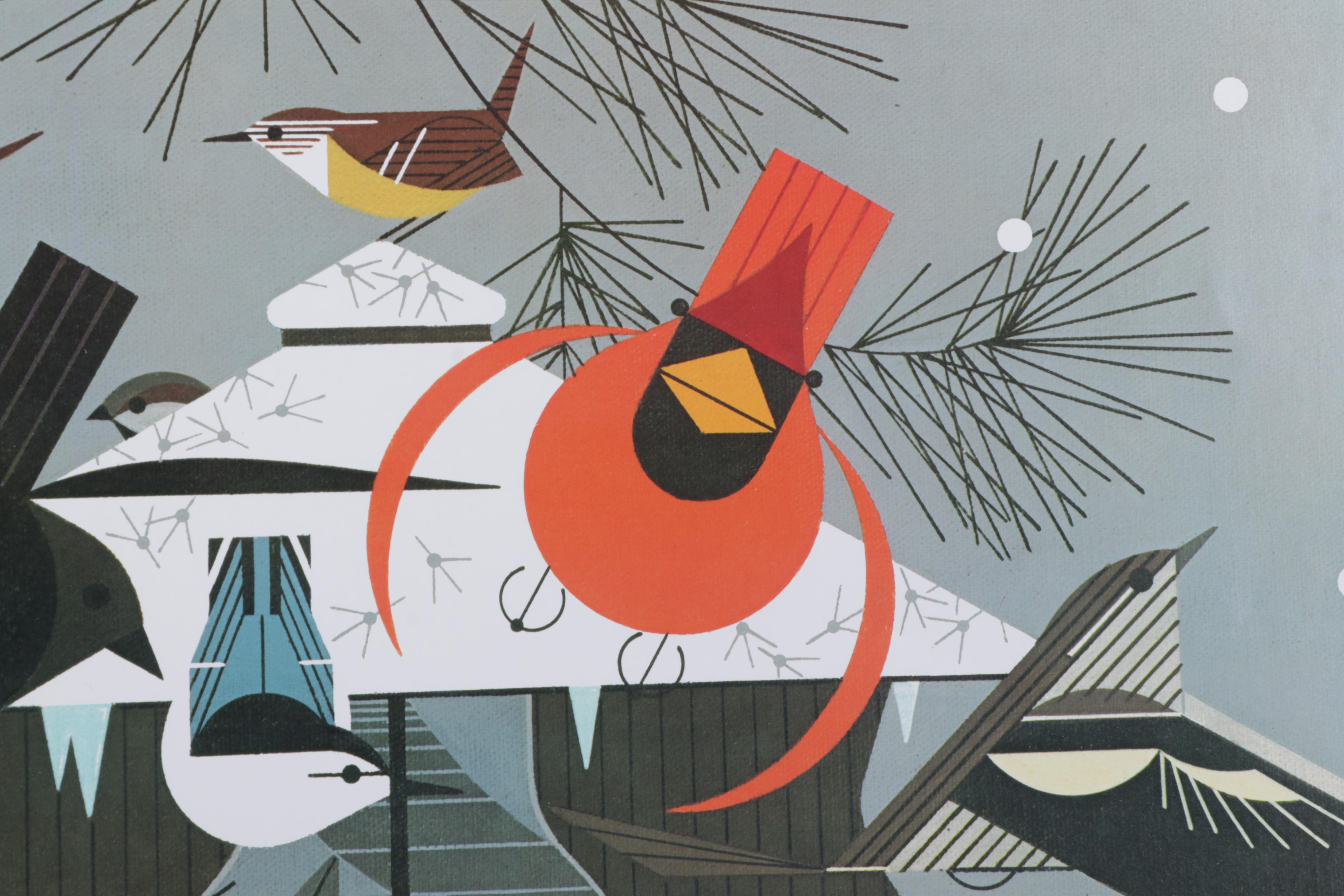 Cincinnati Nature Center Offset Lithograph After Charley Harper "Winter"