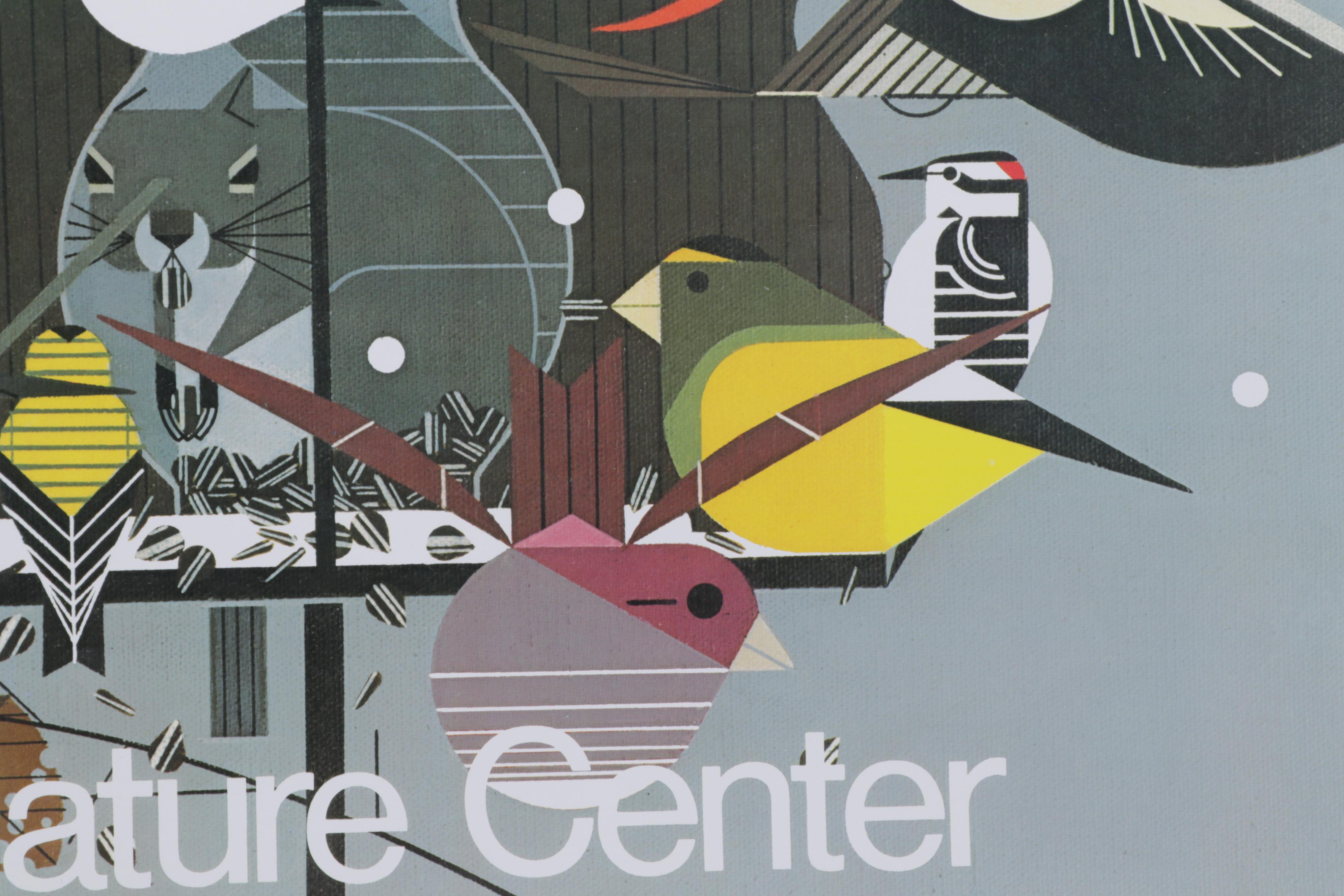 Cincinnati Nature Center Offset Lithograph After Charley Harper "Winter"