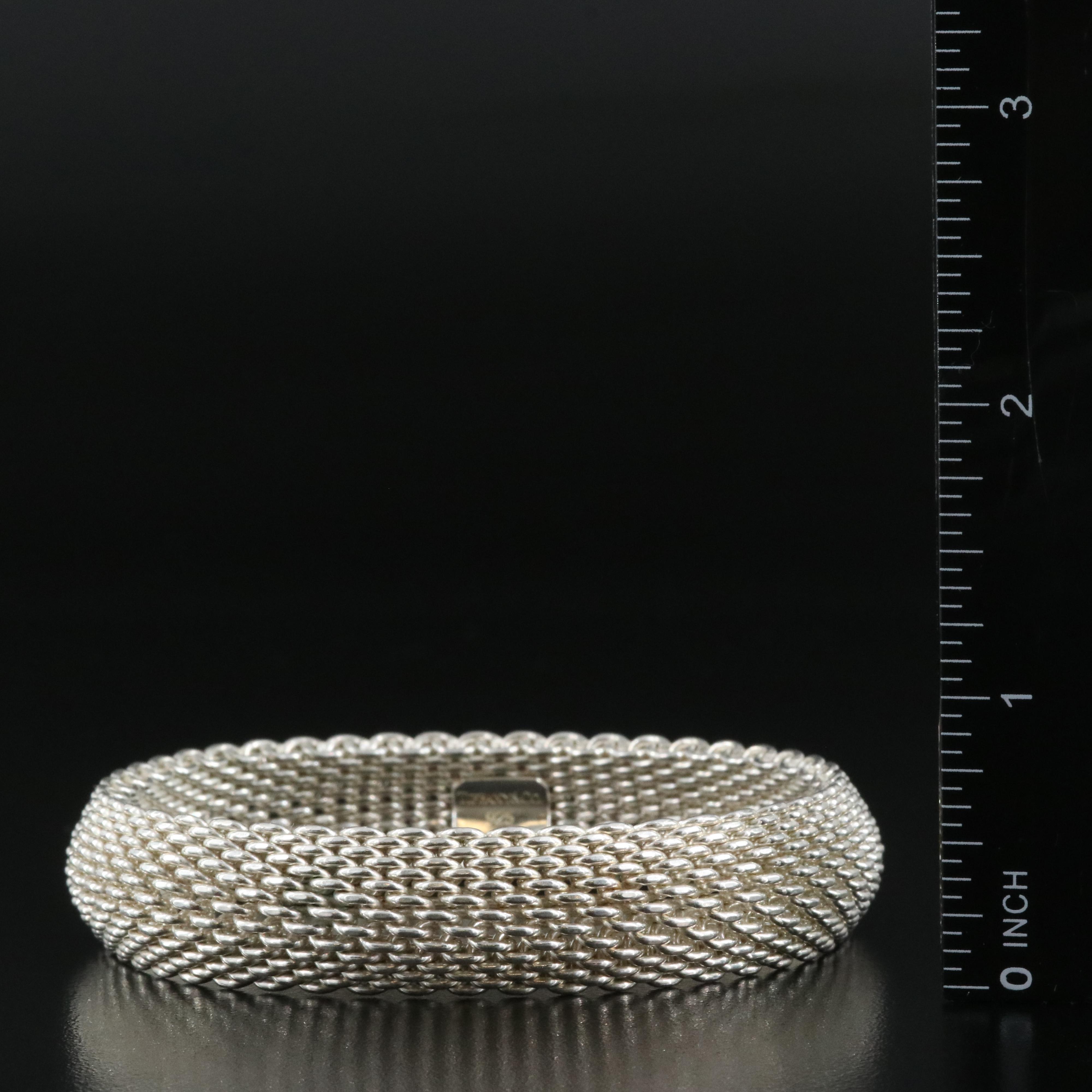 Tiffany & Co. Somerset Sterling Mesh Bracelet