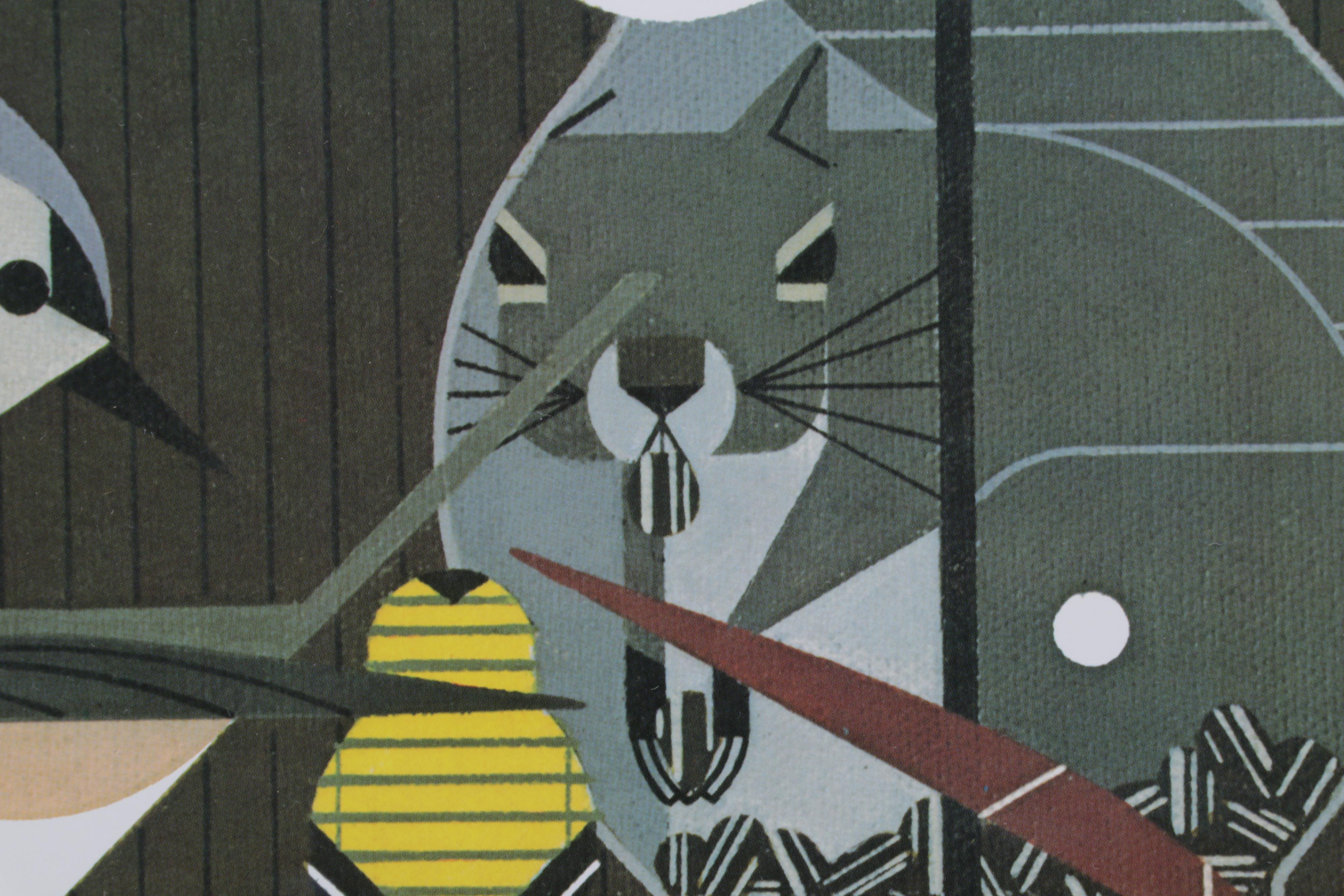 Cincinnati Nature Center Offset Lithograph After Charley Harper "Winter"