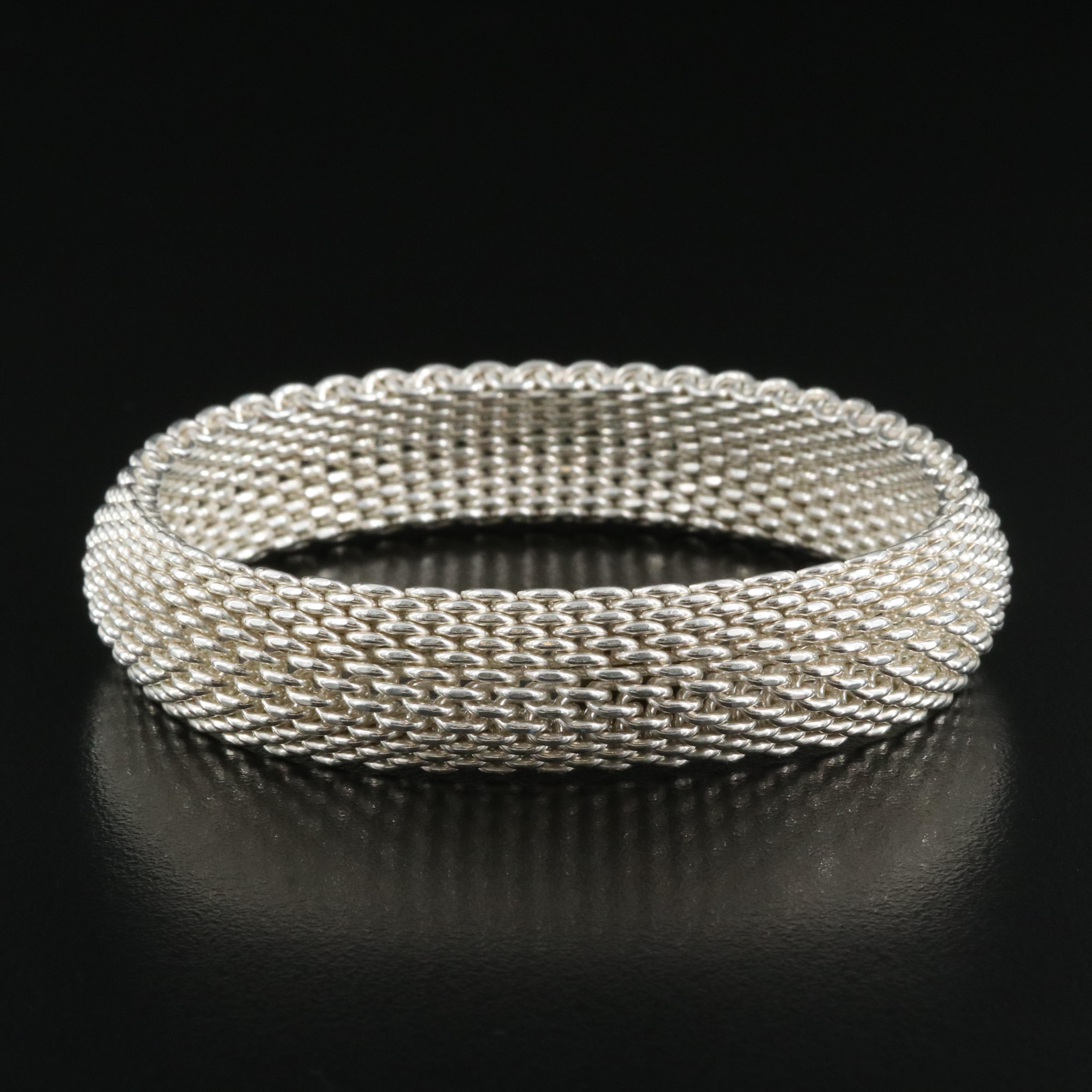 Tiffany & Co. Somerset Sterling Mesh Bracelet