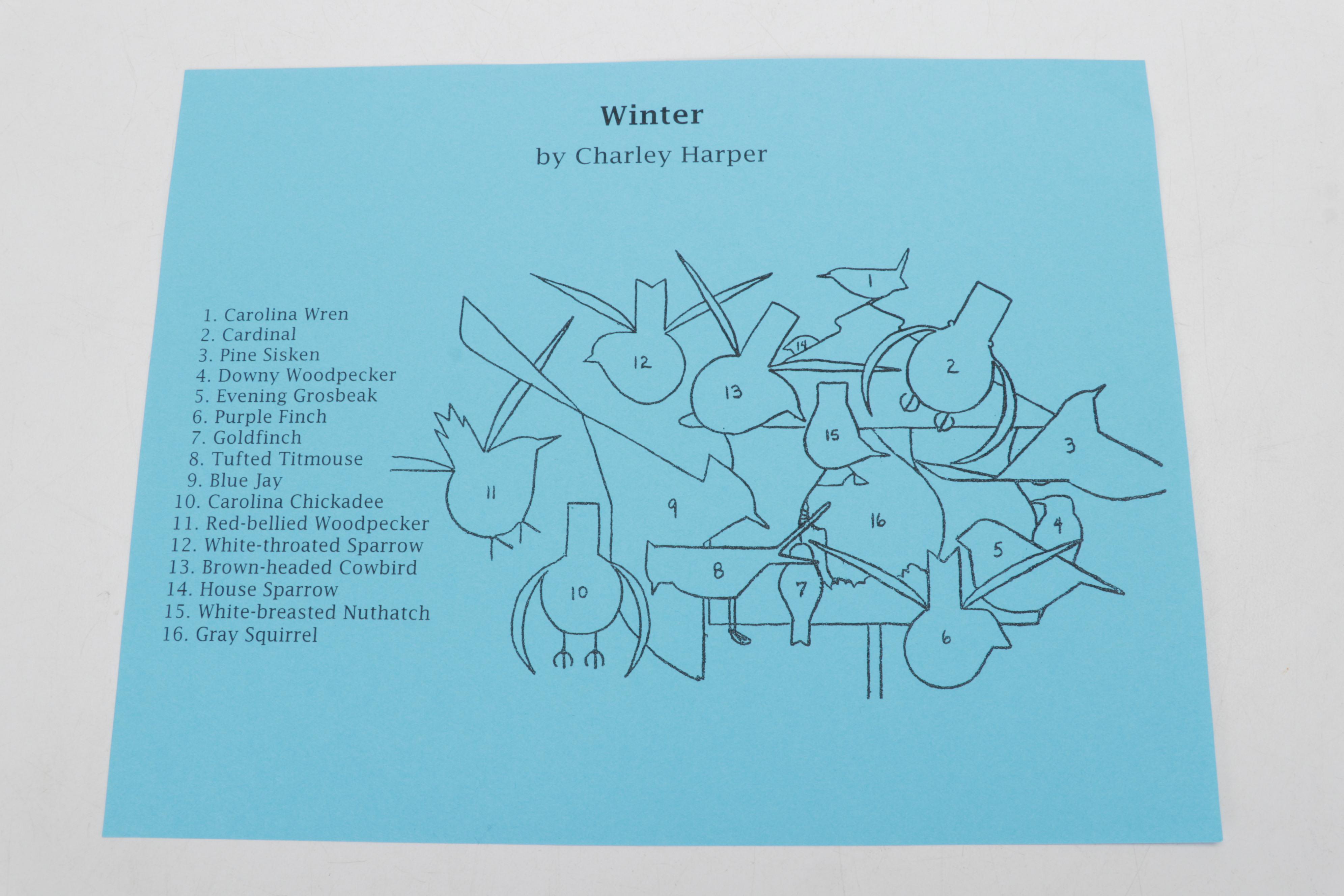 Cincinnati Nature Center Offset Lithograph After Charley Harper "Winter"