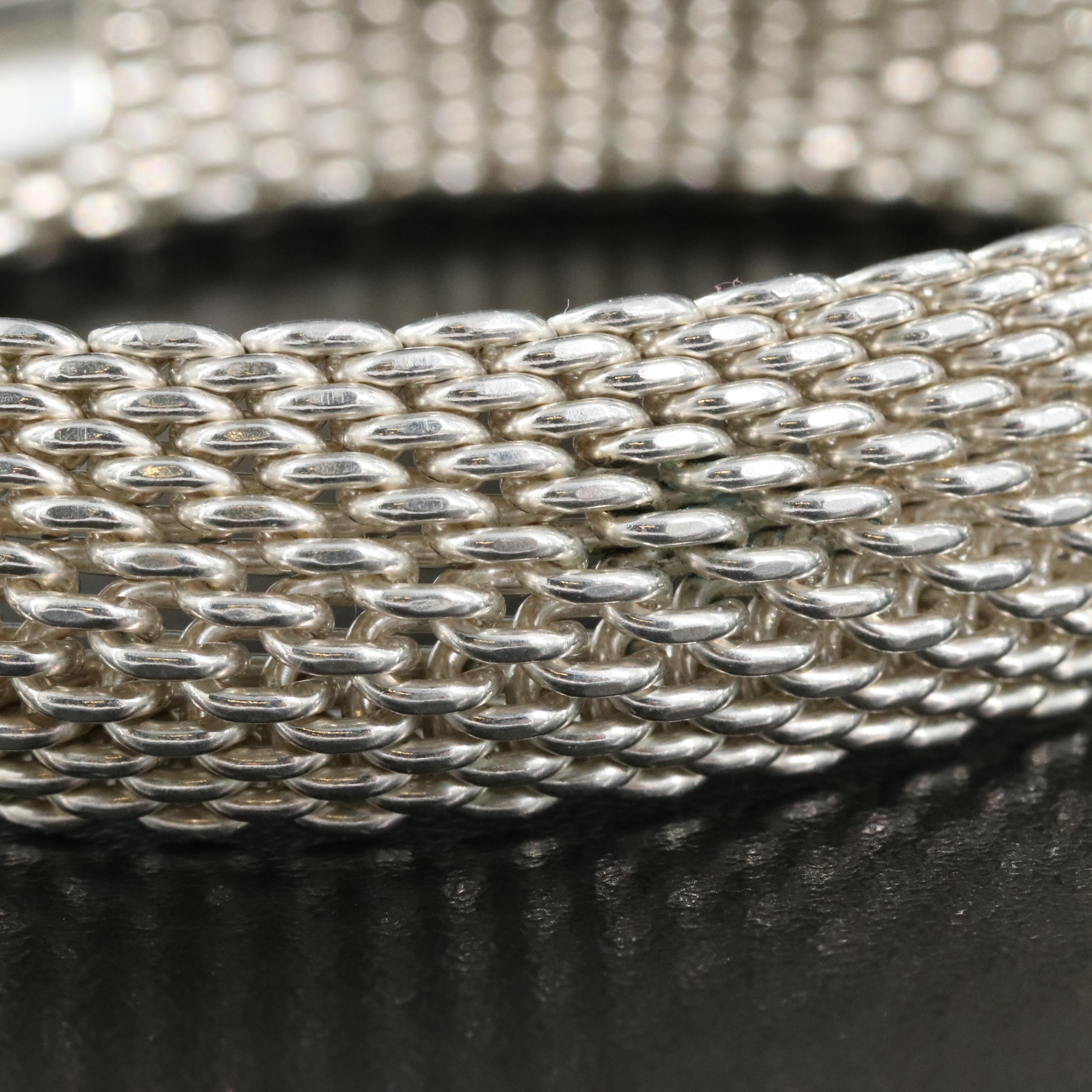 Tiffany & Co. Somerset Sterling Mesh Bracelet
