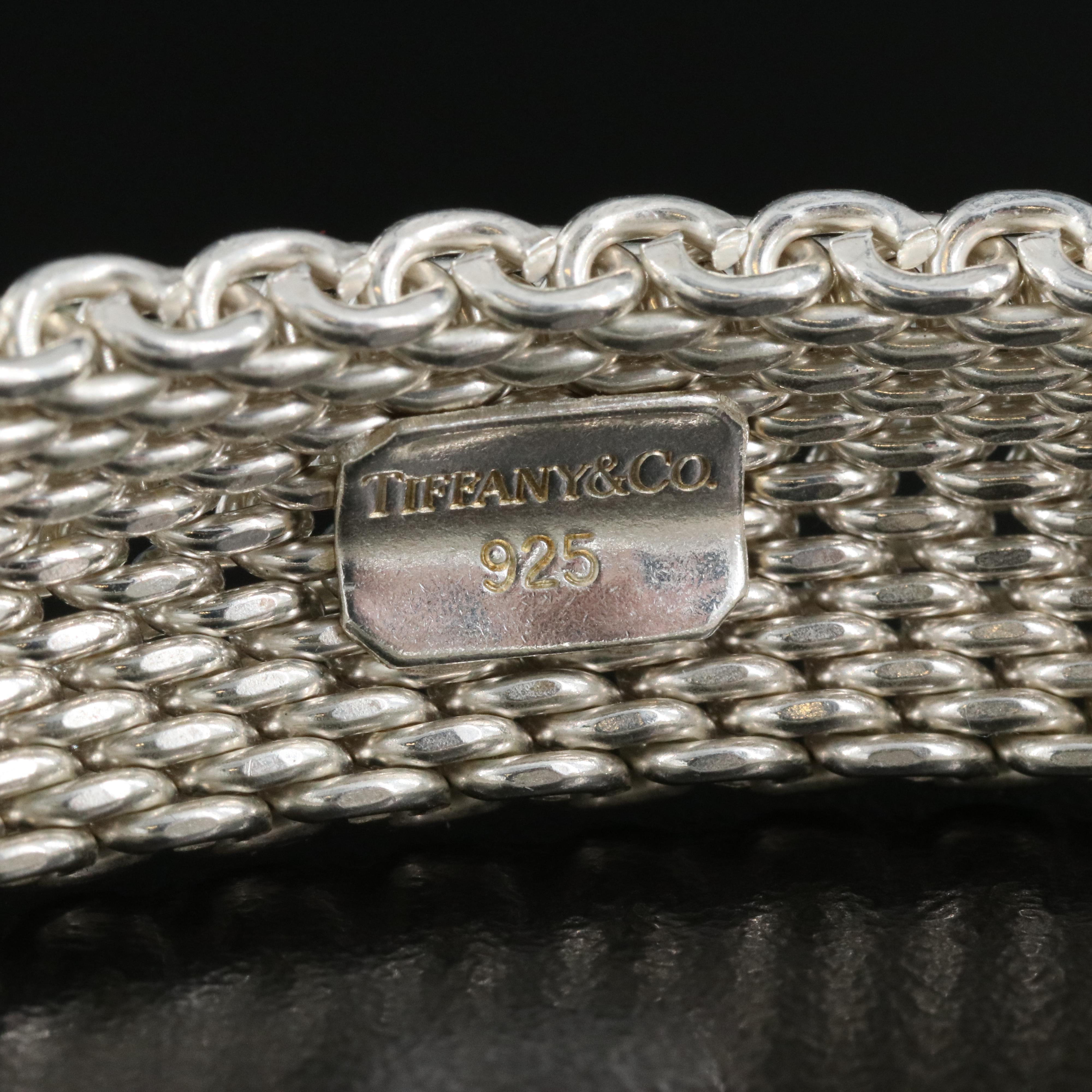 Tiffany & Co. Somerset Sterling Mesh Bracelet