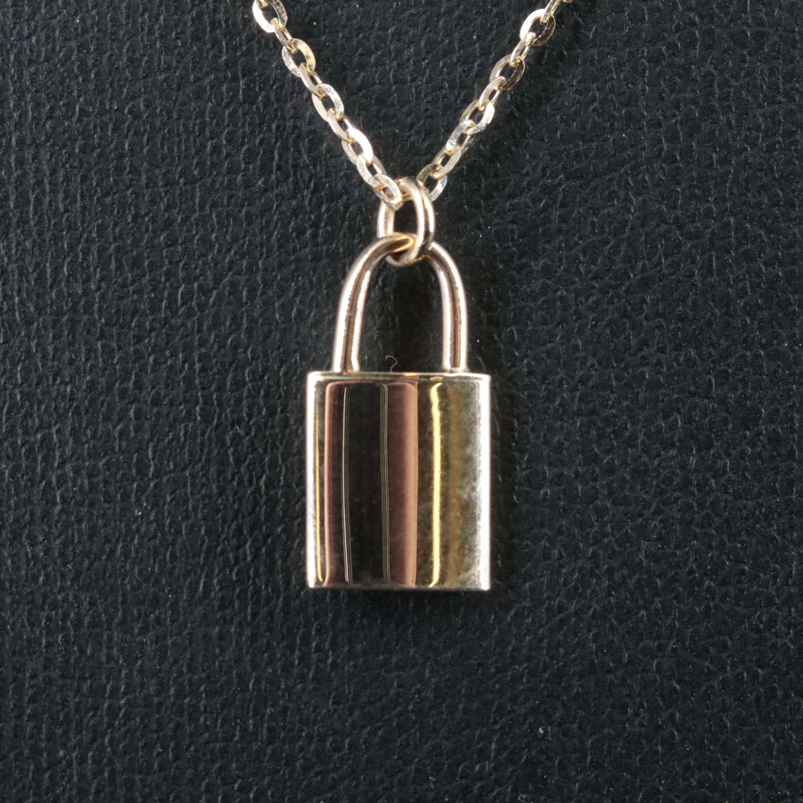 14K Padlock Necklace