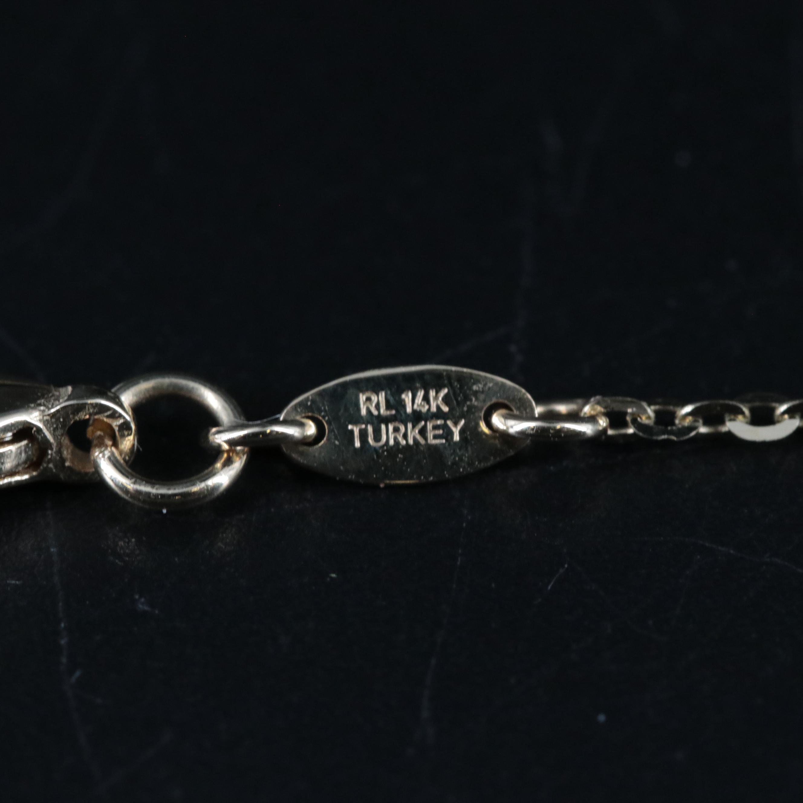 14K Padlock Necklace