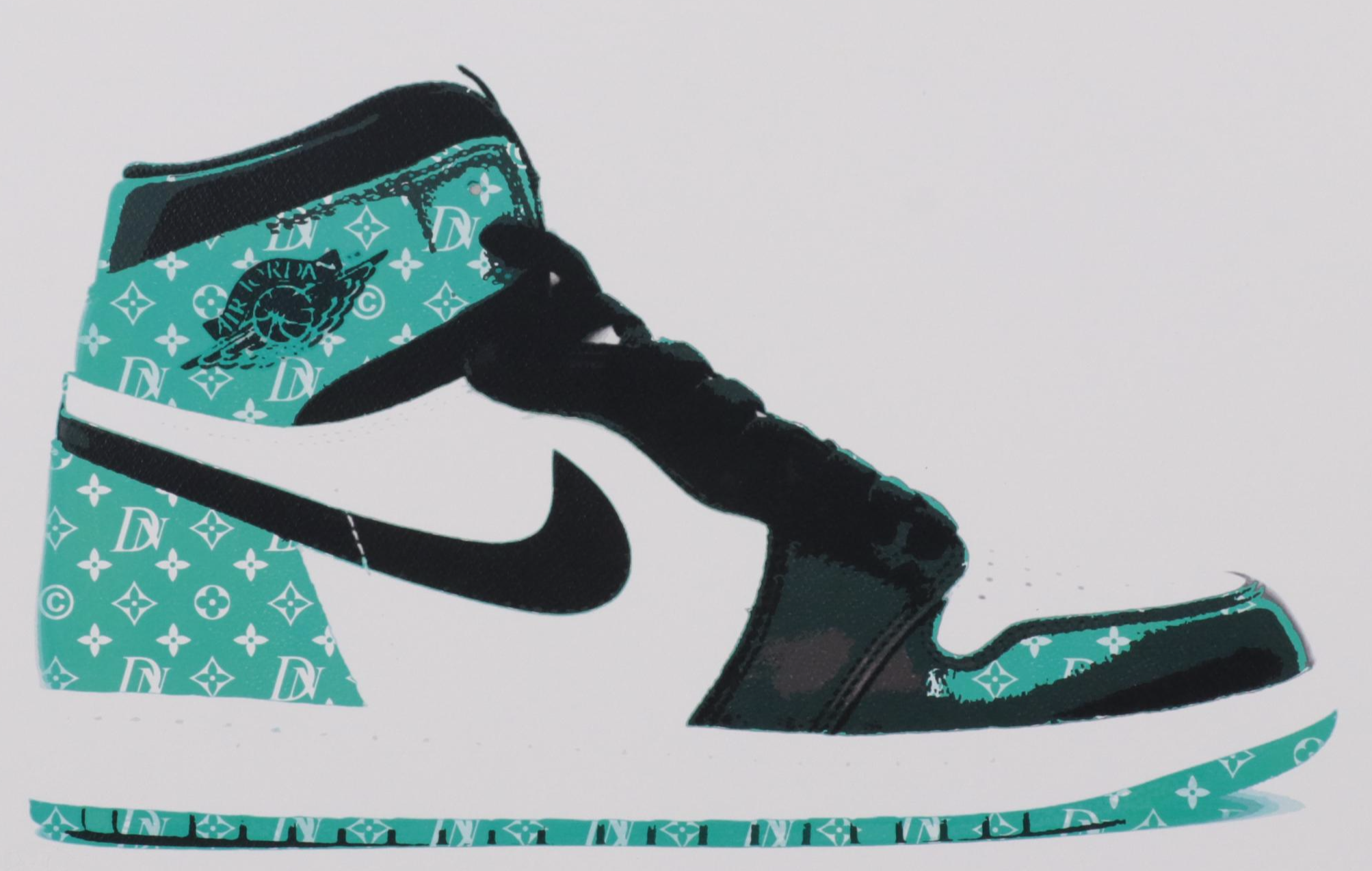 Death NYC Pop Art Graphic Prints of Air Jordans, 21st Century