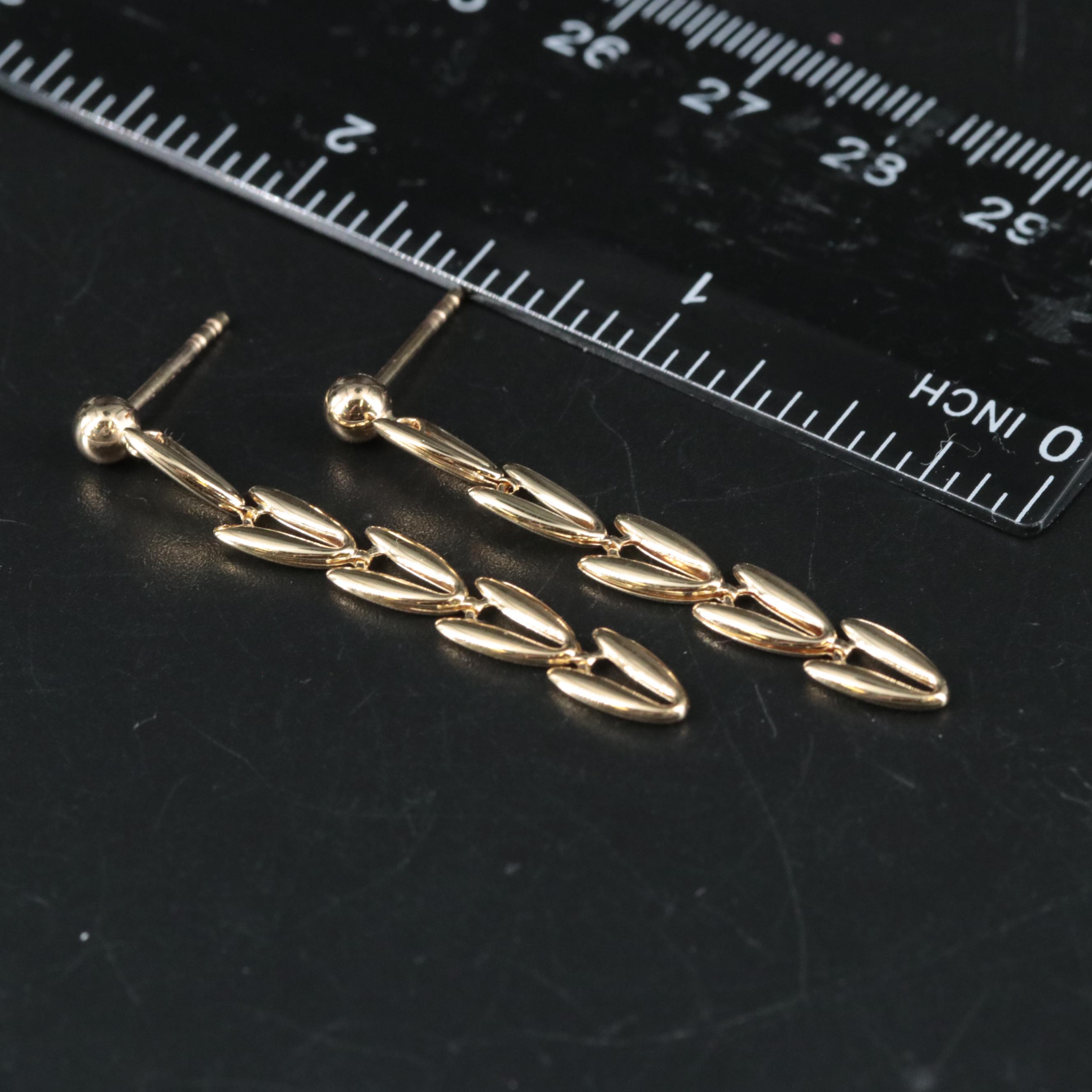 10K Drop Earrings