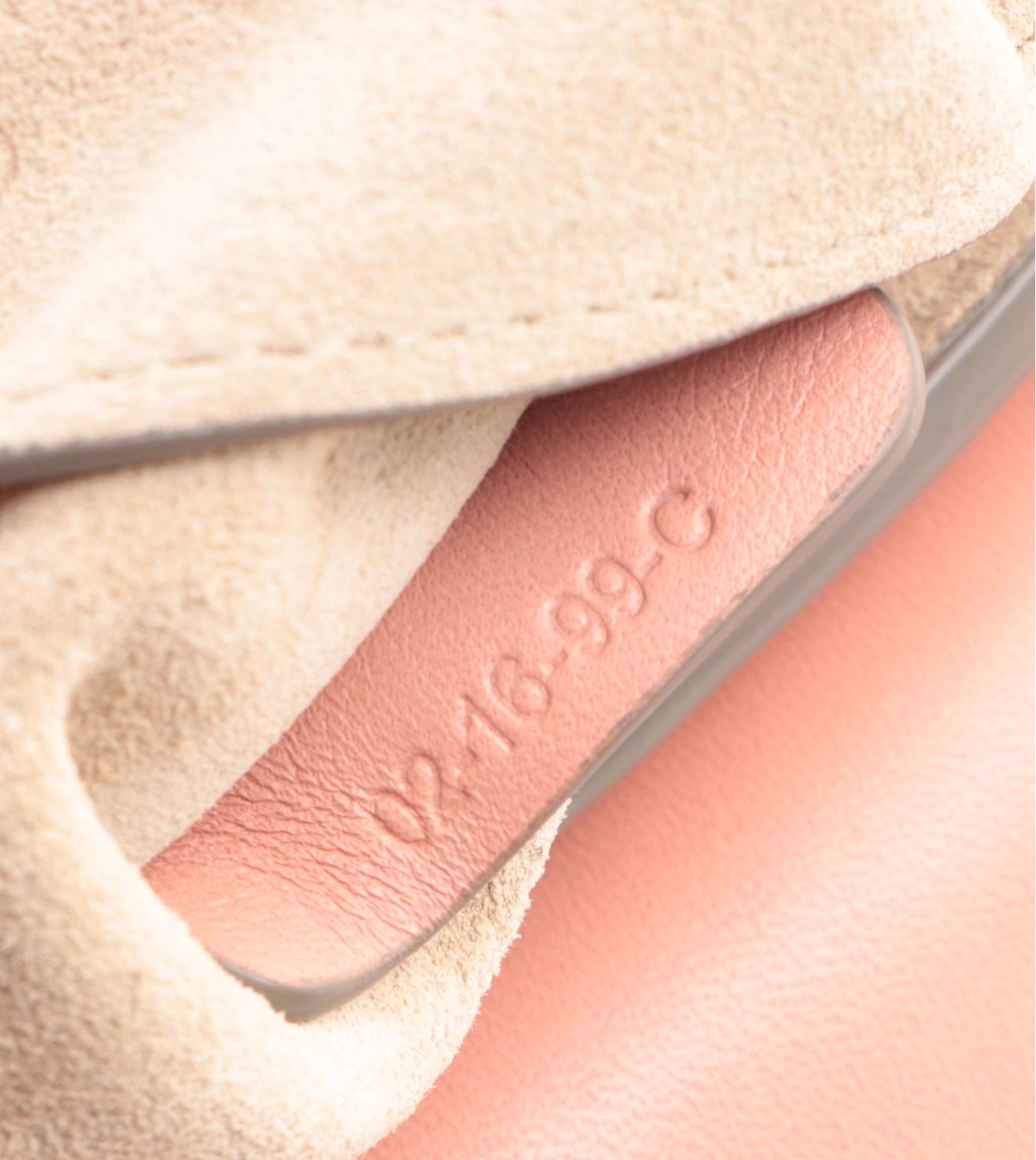 Chloé Faye Clutch in Smooth Calfskin Leather and Suede