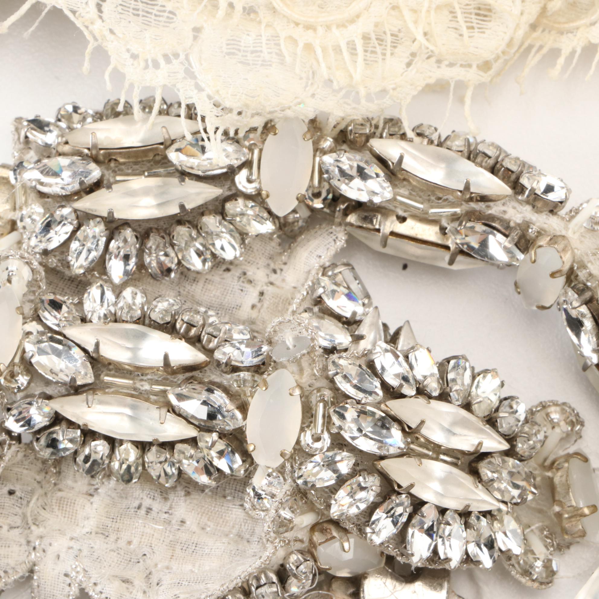 Anne Barge and Ossai Crystal Embellished Gown Sashes with Other Belts