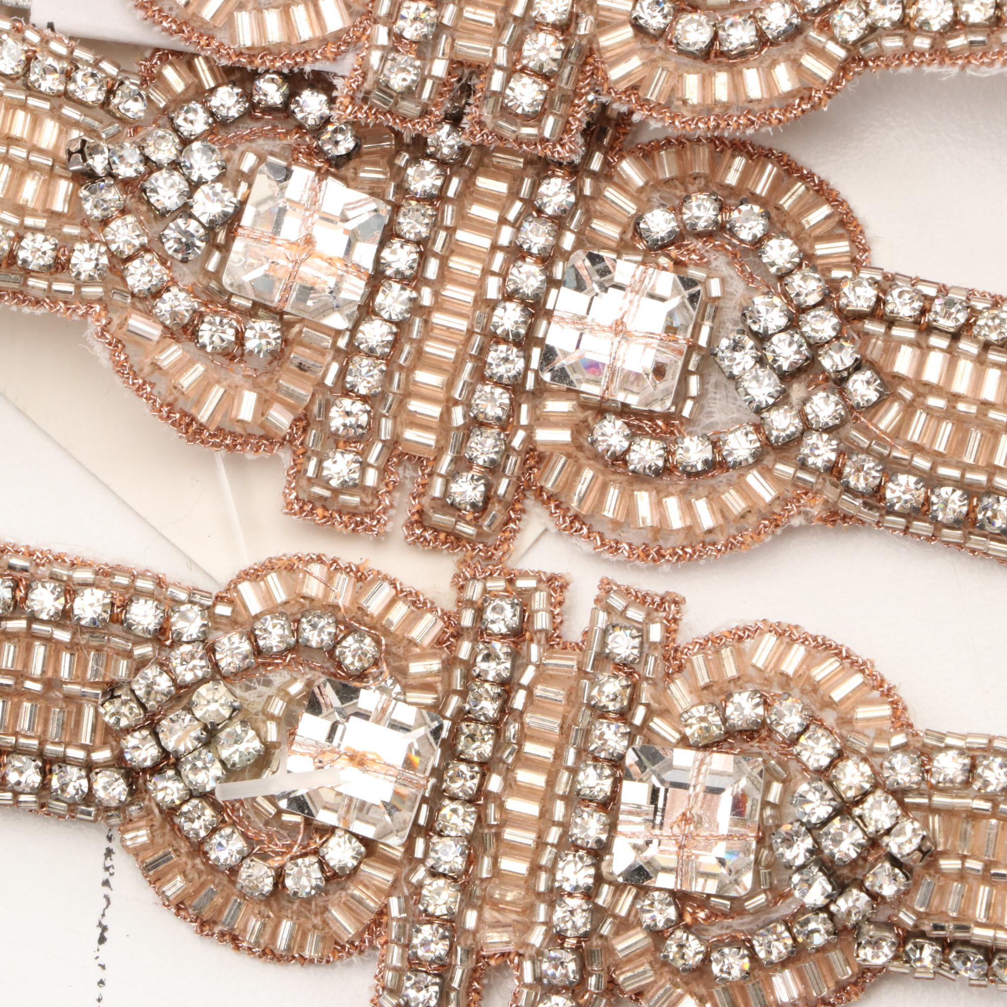 Anne Barge and Ossai Crystal Embellished Gown Sashes with Other Belts