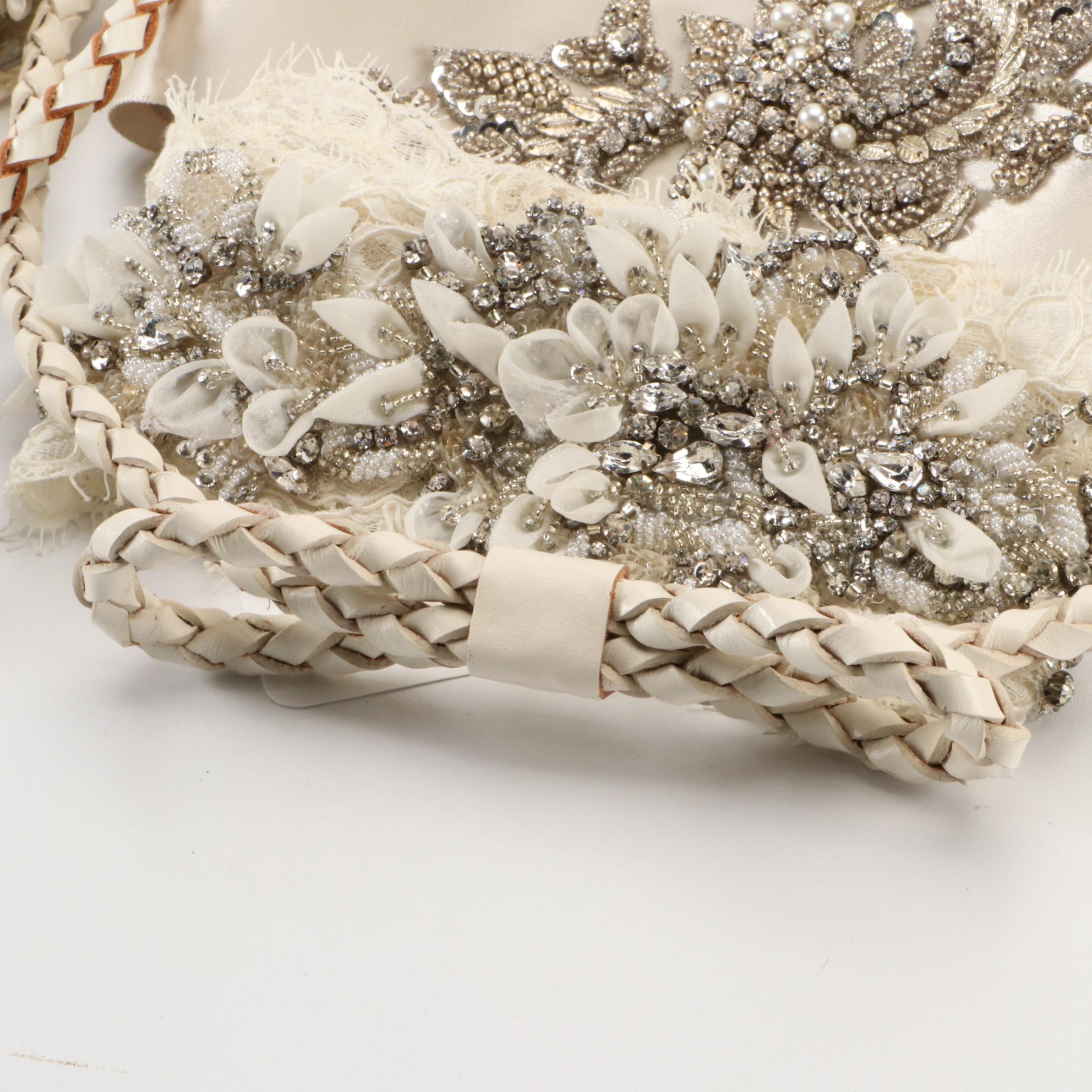 Anne Barge and Ossai Crystal Embellished Gown Sashes with Other Belts