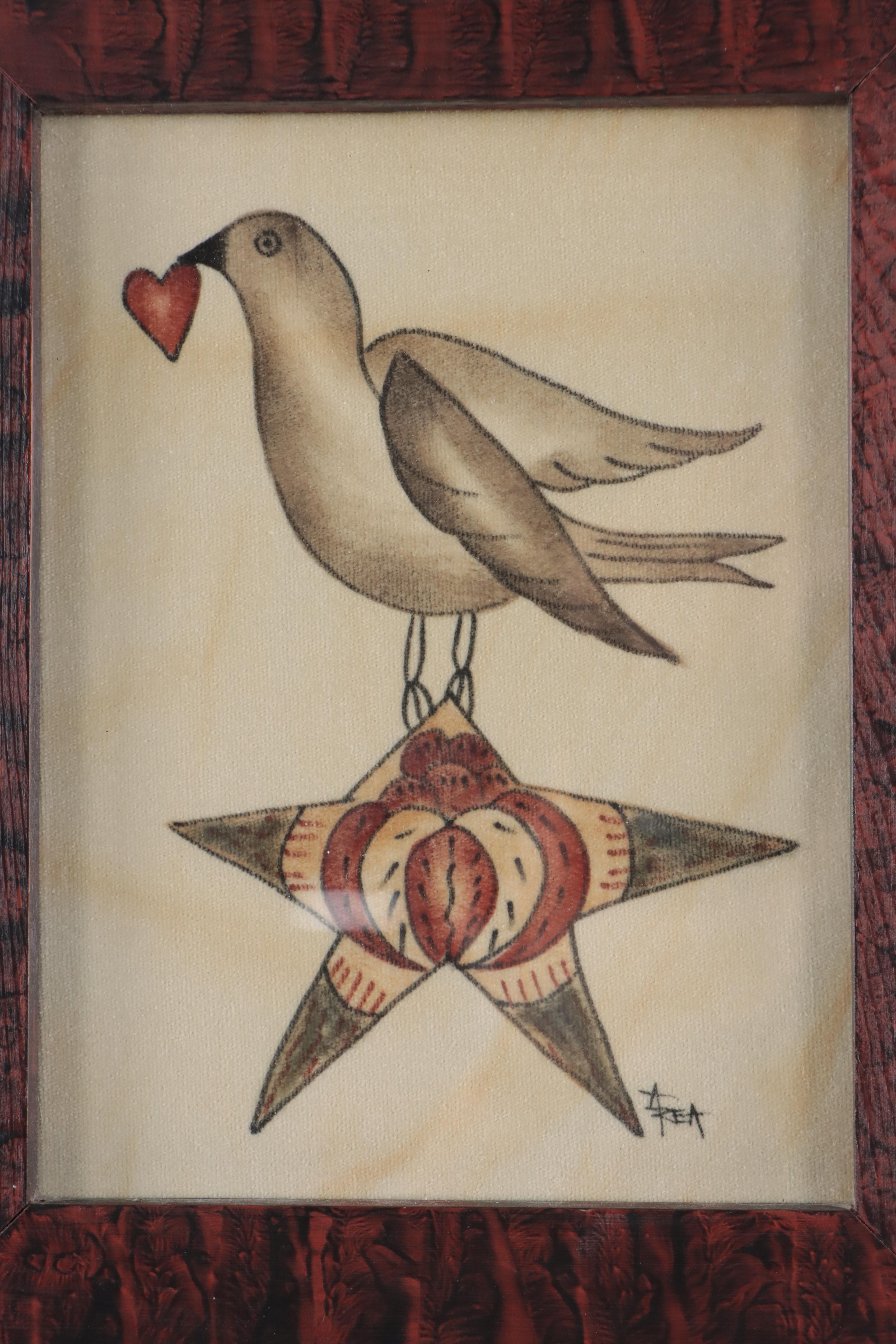 Ann Rea Theorem Paintings of Birds and Stars