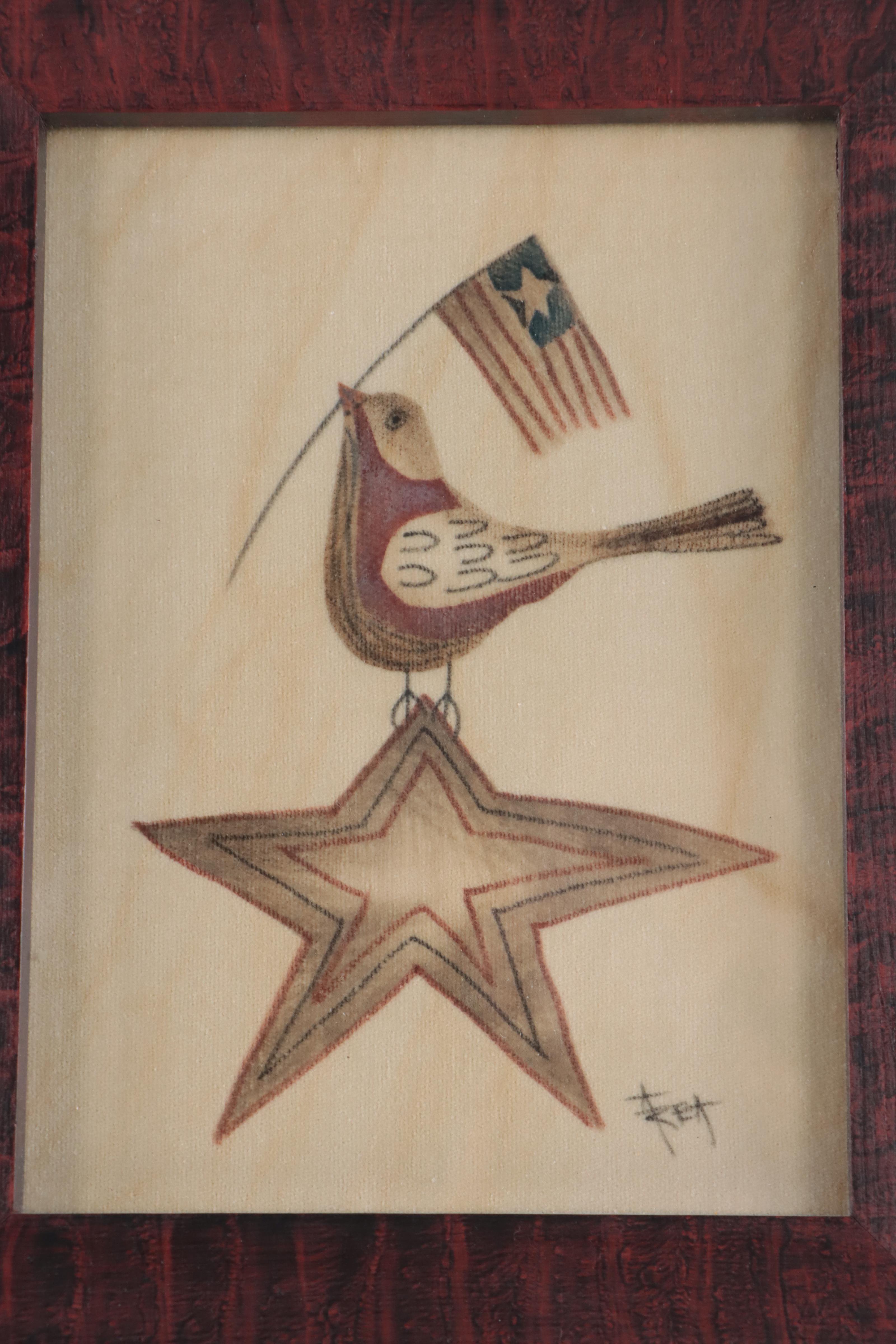 Ann Rea Theorem Paintings of Birds and Stars