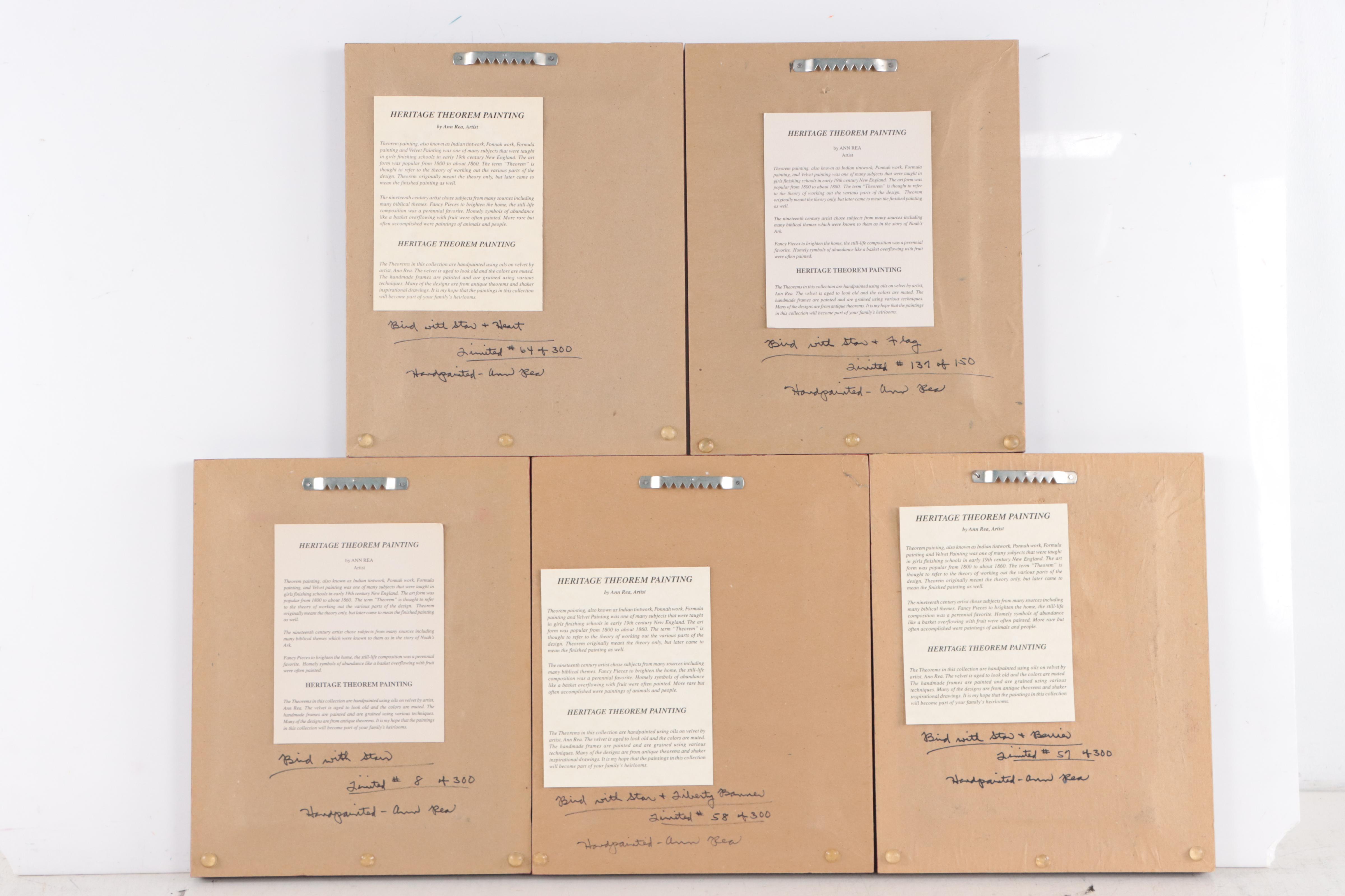 Ann Rea Theorem Paintings of Birds and Stars