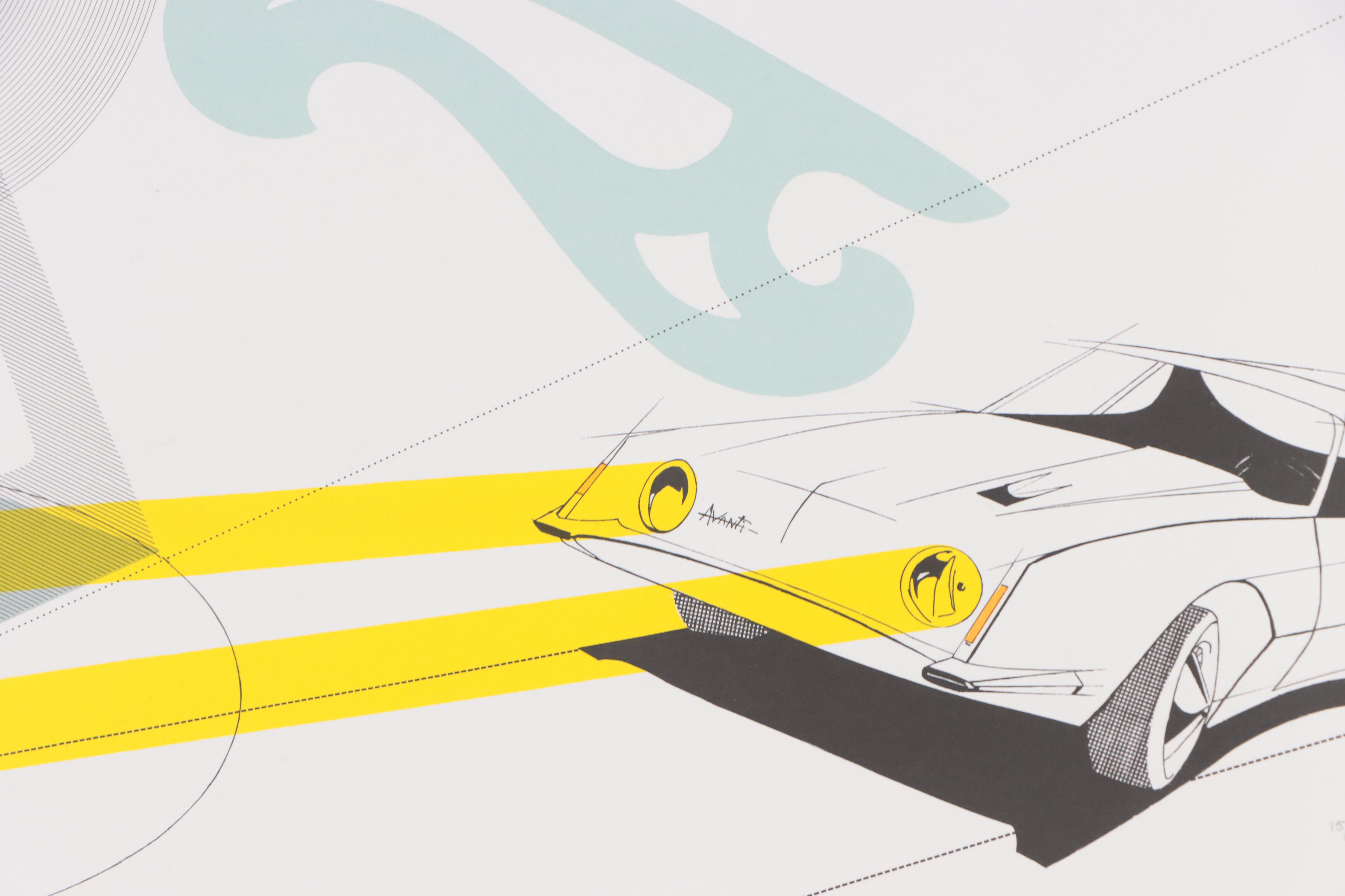 Raymond Loewy Lithograph "Avanti II"