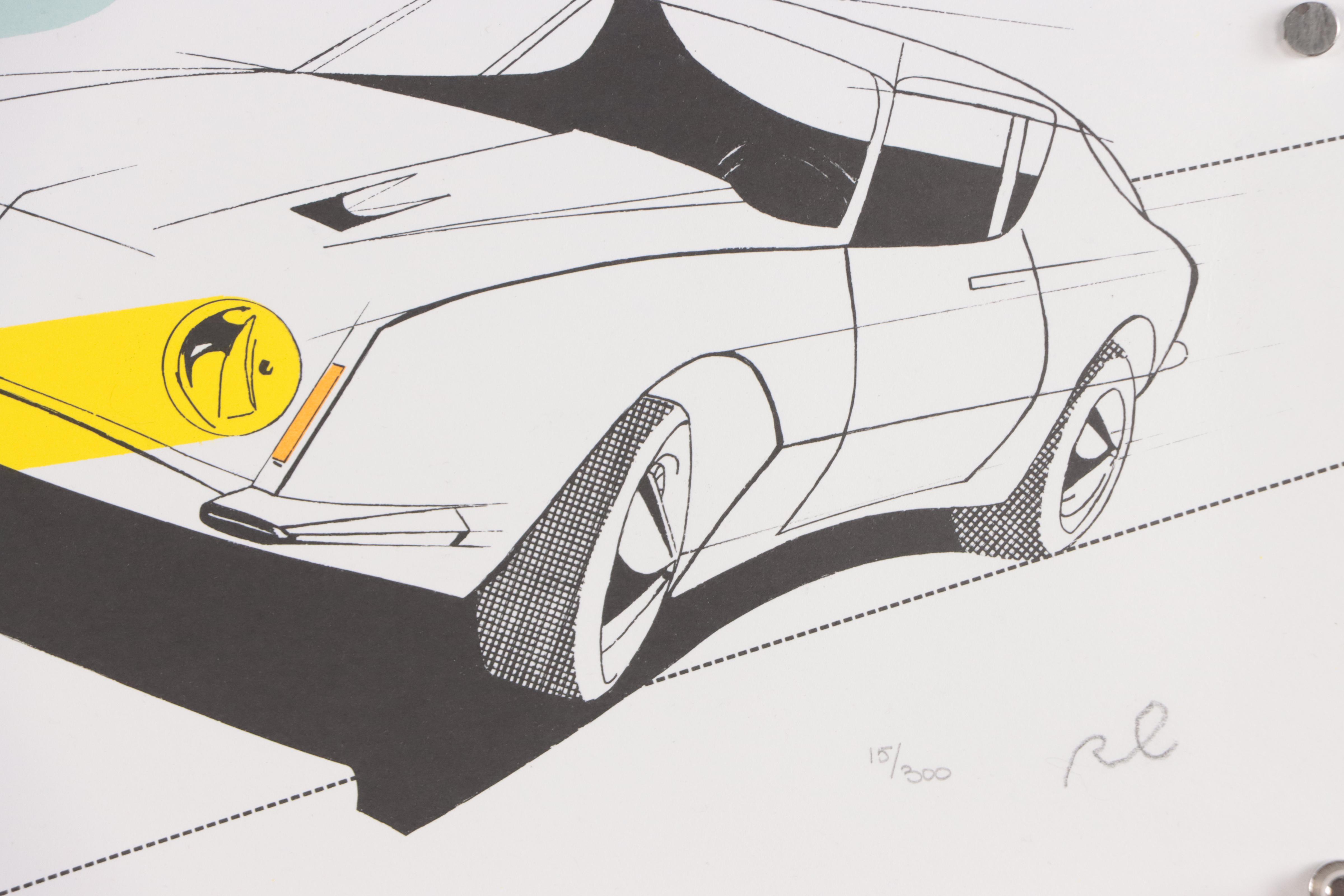 Raymond Loewy Lithograph "Avanti II"