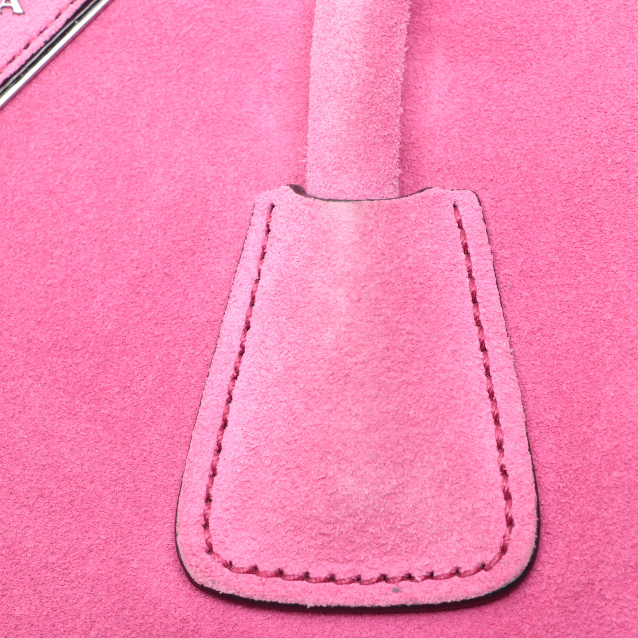 Prada Double Zip Tote in Scamosciato Suede